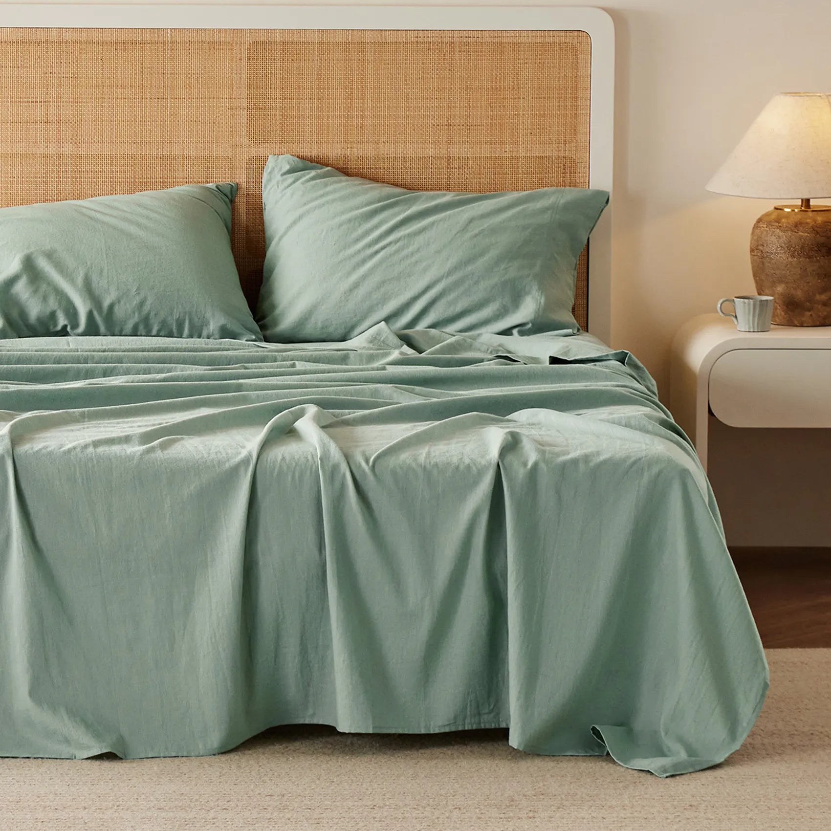 GentleSoft® Cotton-Linen Blend Sheet Set