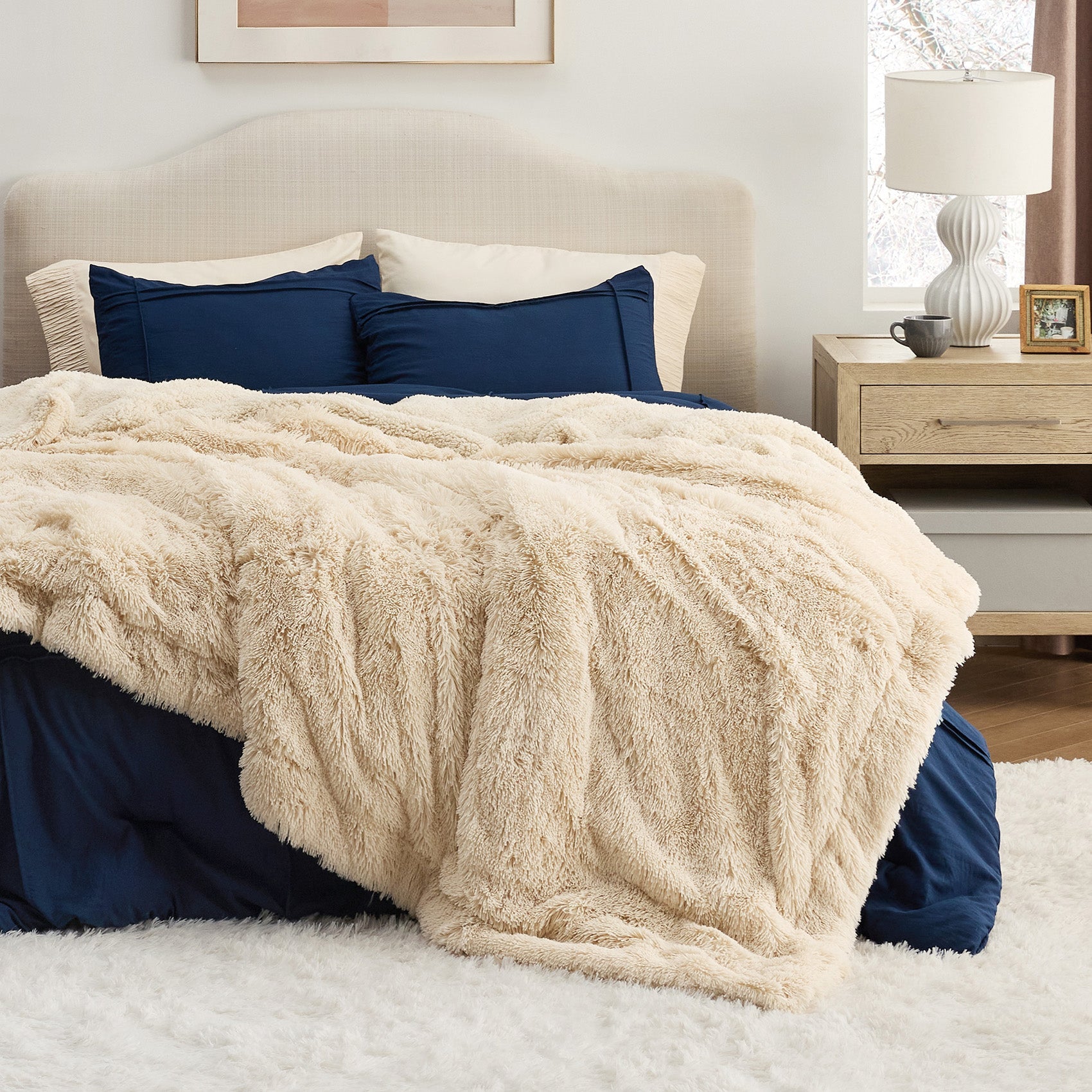 Fuzzy Faux Fur Blanket