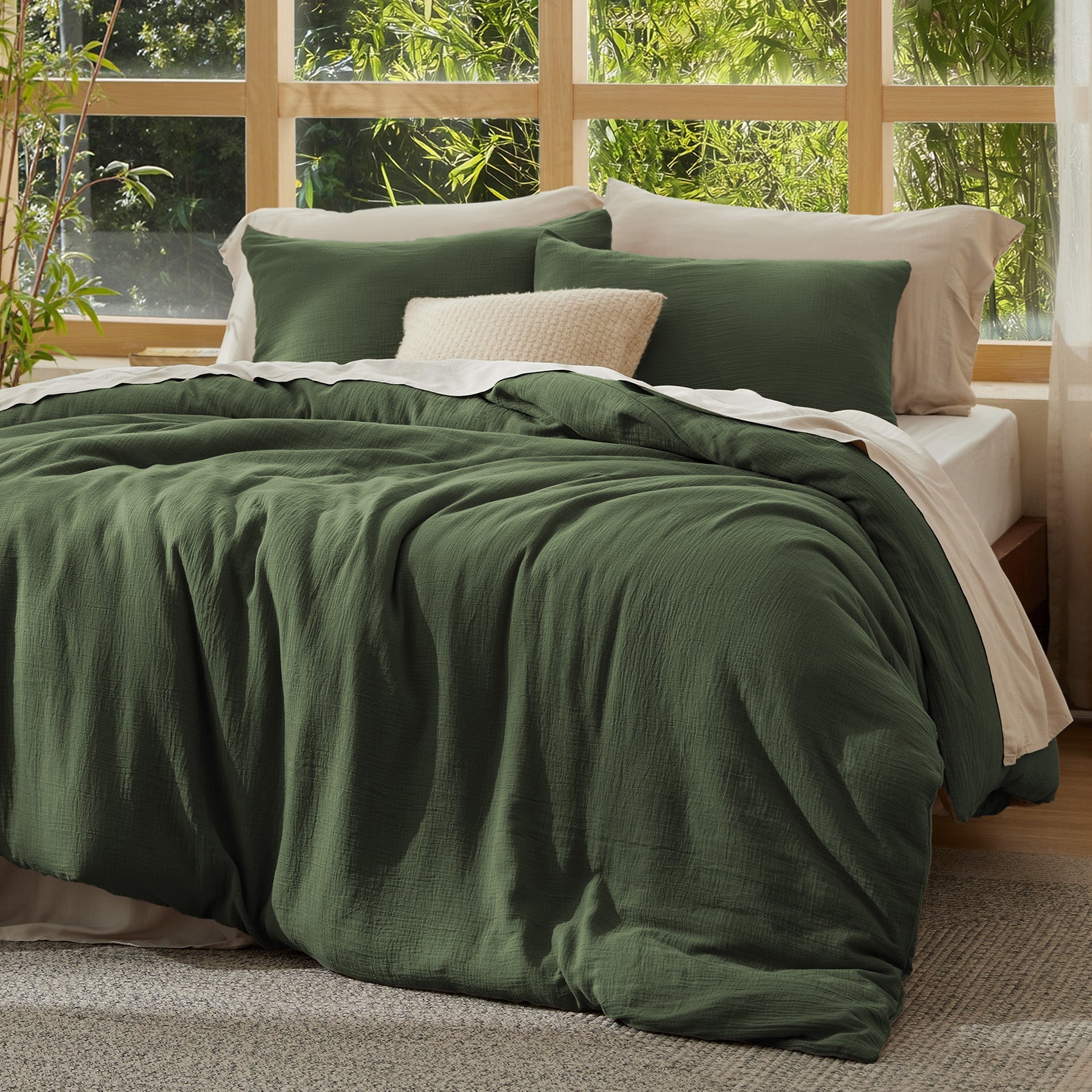 GentleSoft® Rayon From Bamboo-Cotton Blend Duvet Cover Set