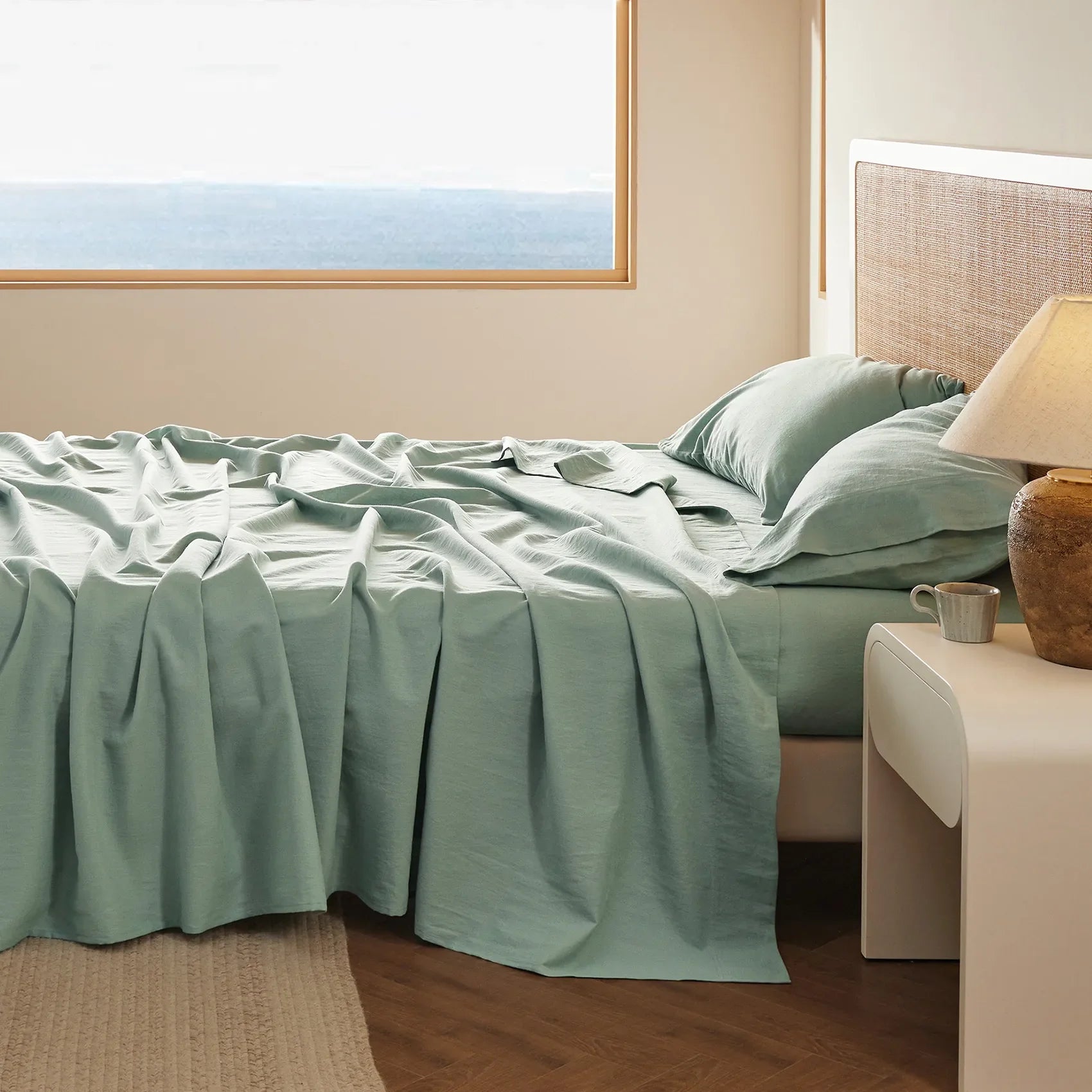 GentleSoft® Cotton-Linen Blend Sheet Set