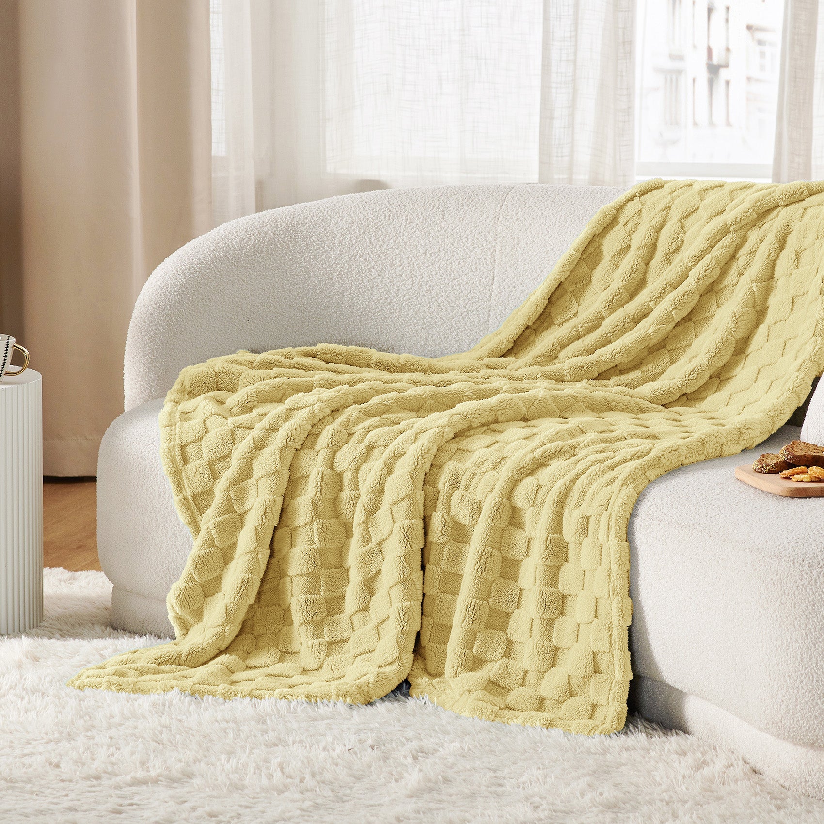 Jacquard Shaggy Sherpa Blanket