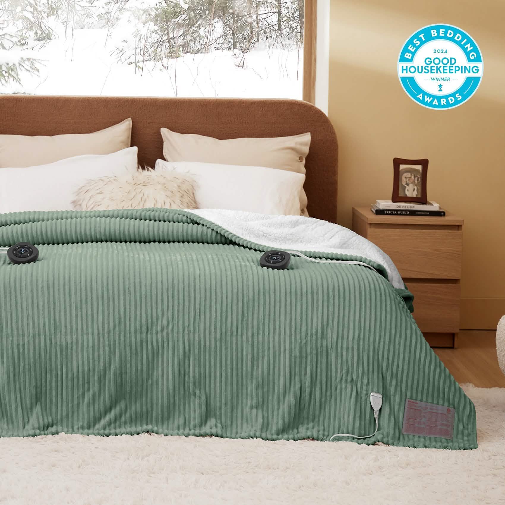 GentleSoft® Ribbed Heated Blanket