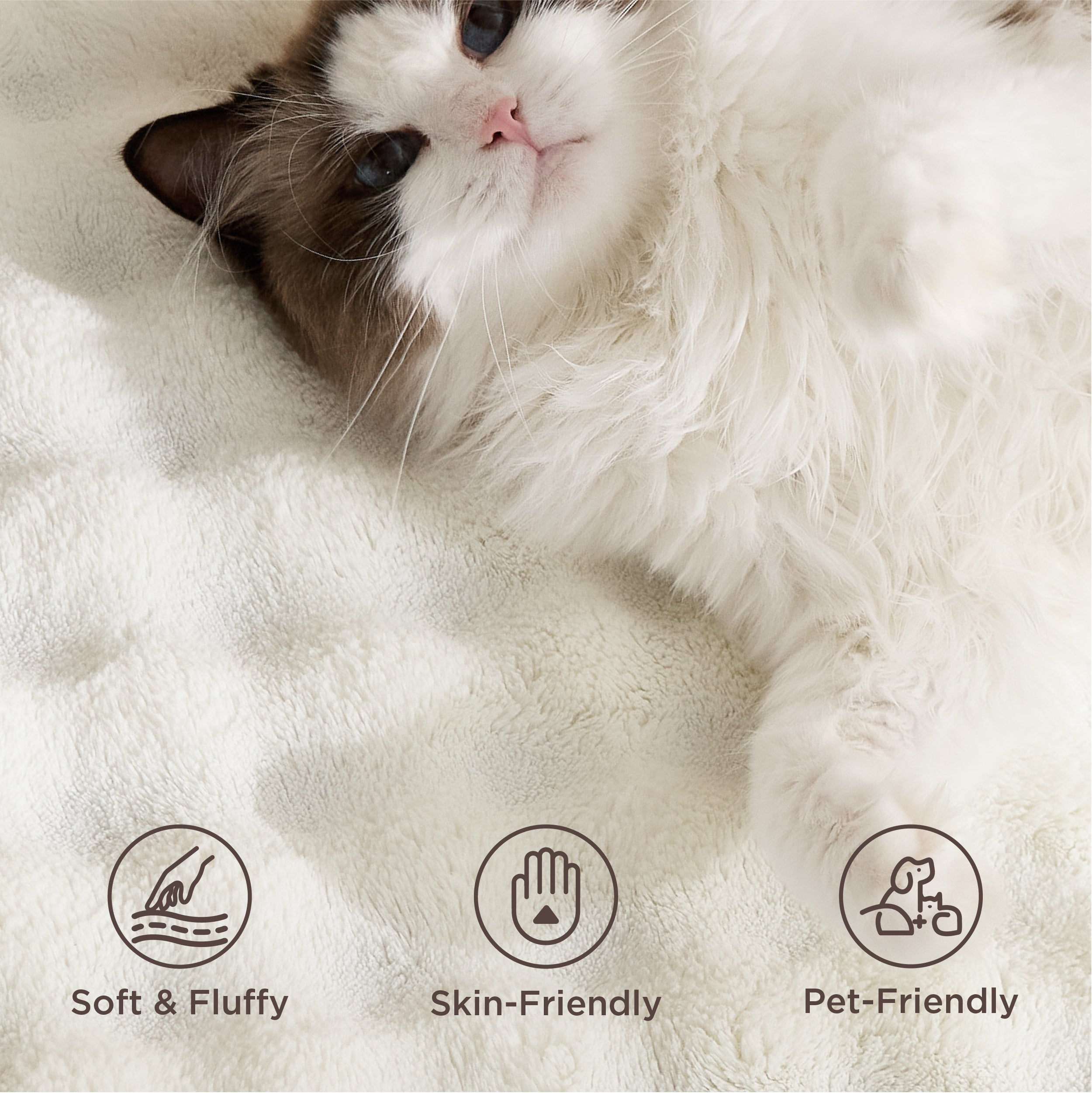 Bubble Flannel Area Rug