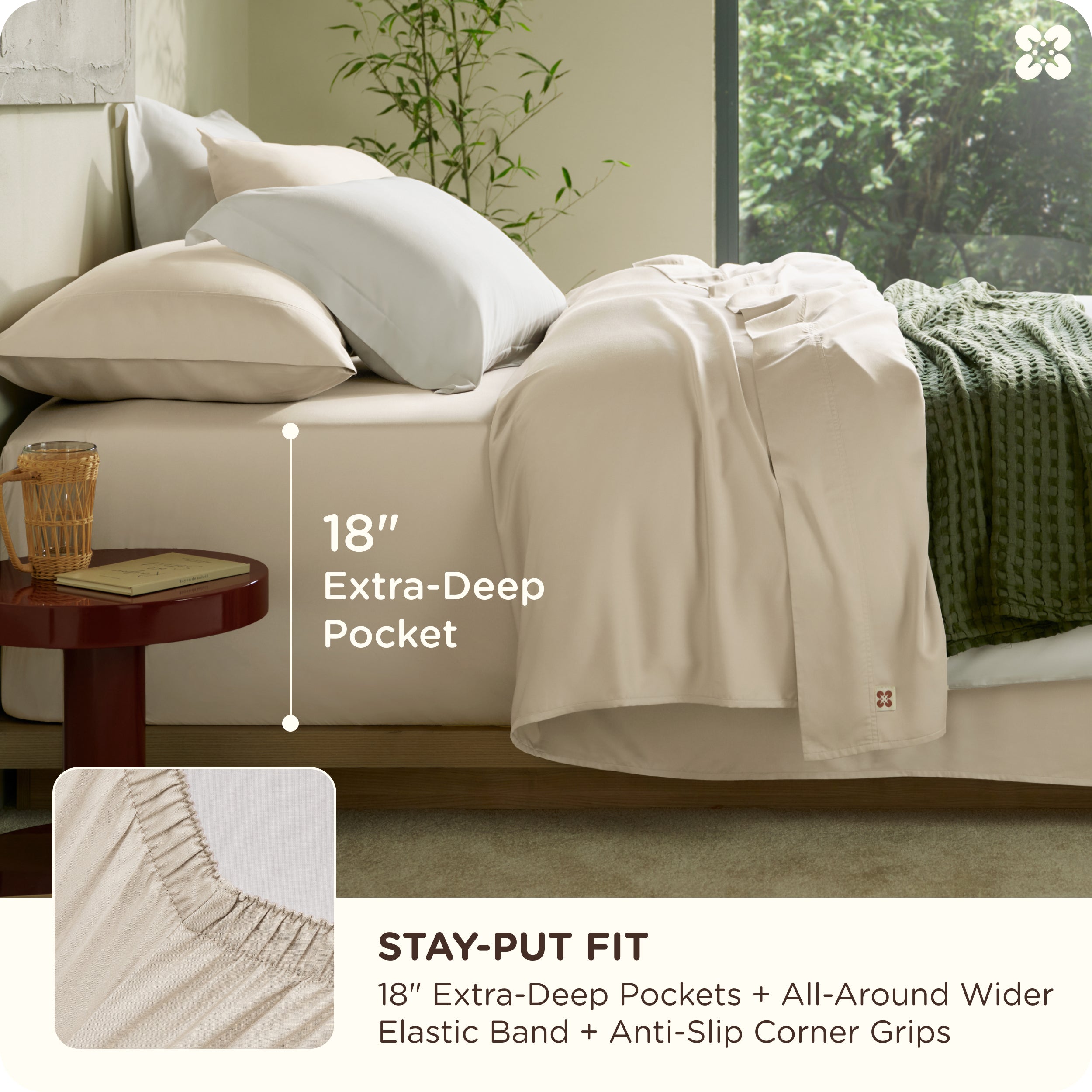 GentleSoft® Organically Grown Bamboo Viscose Sheet Set