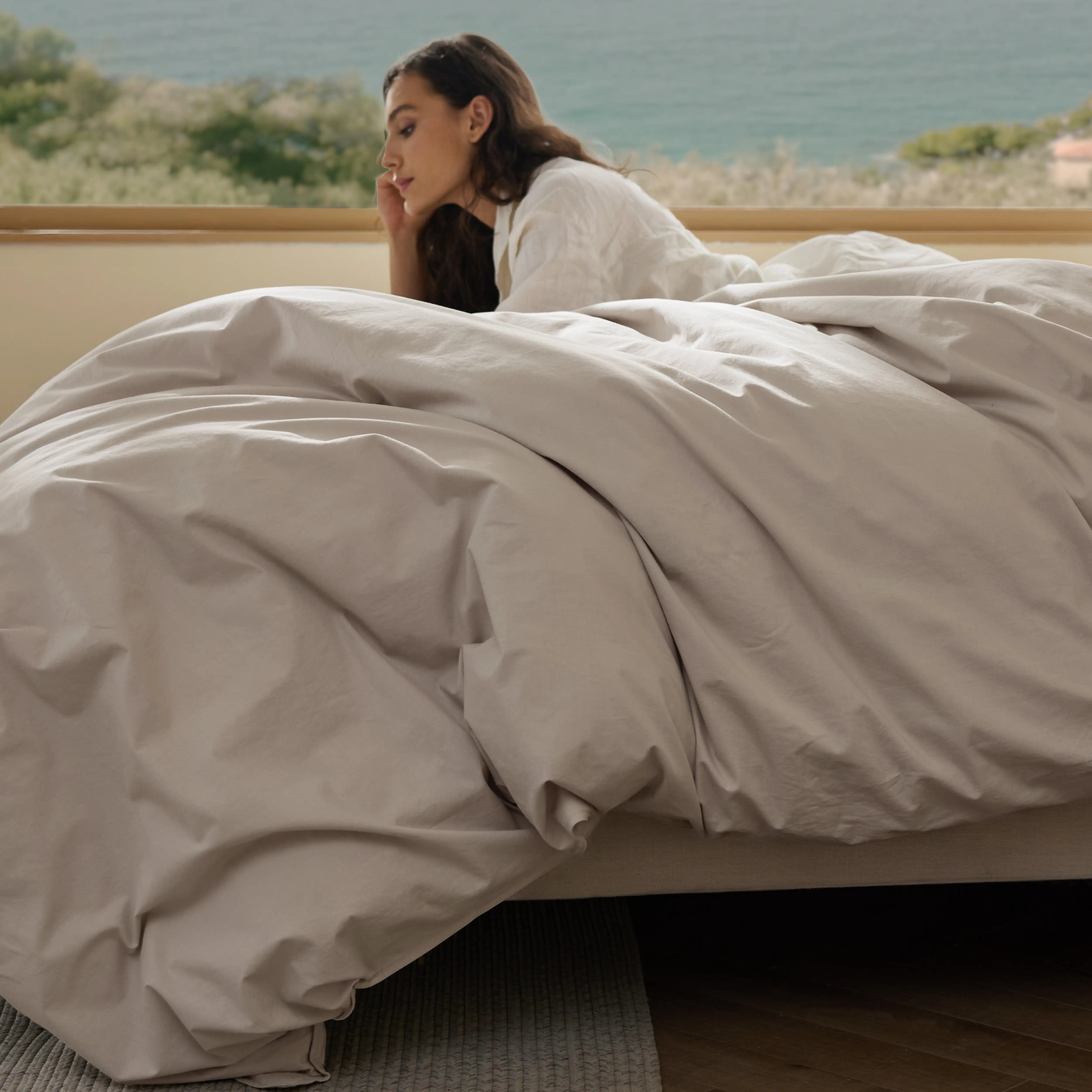 GentleSoft® Slub Cotton Duvet Cover Set