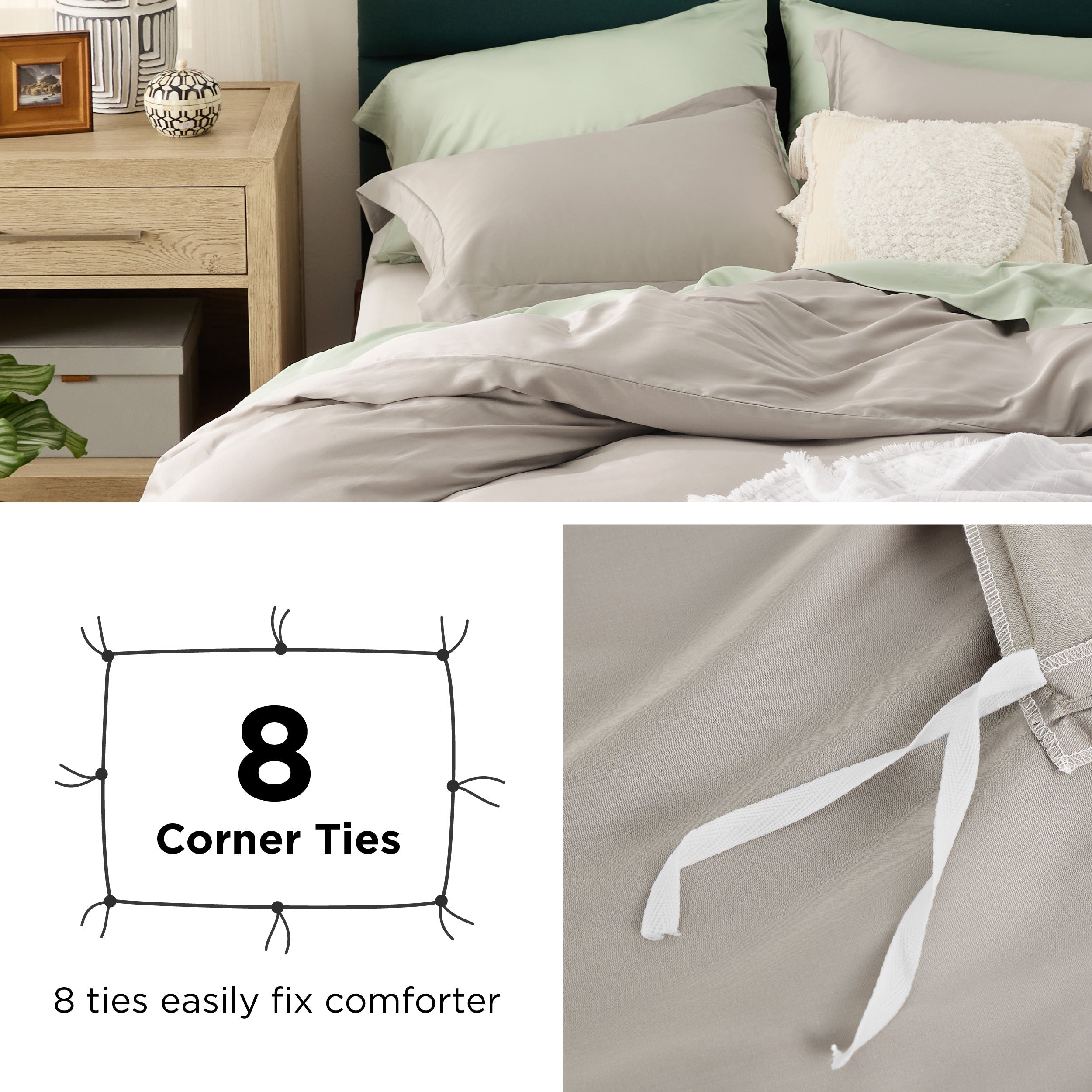 Lyocell Cotton Hybrid Duvet Cover Set