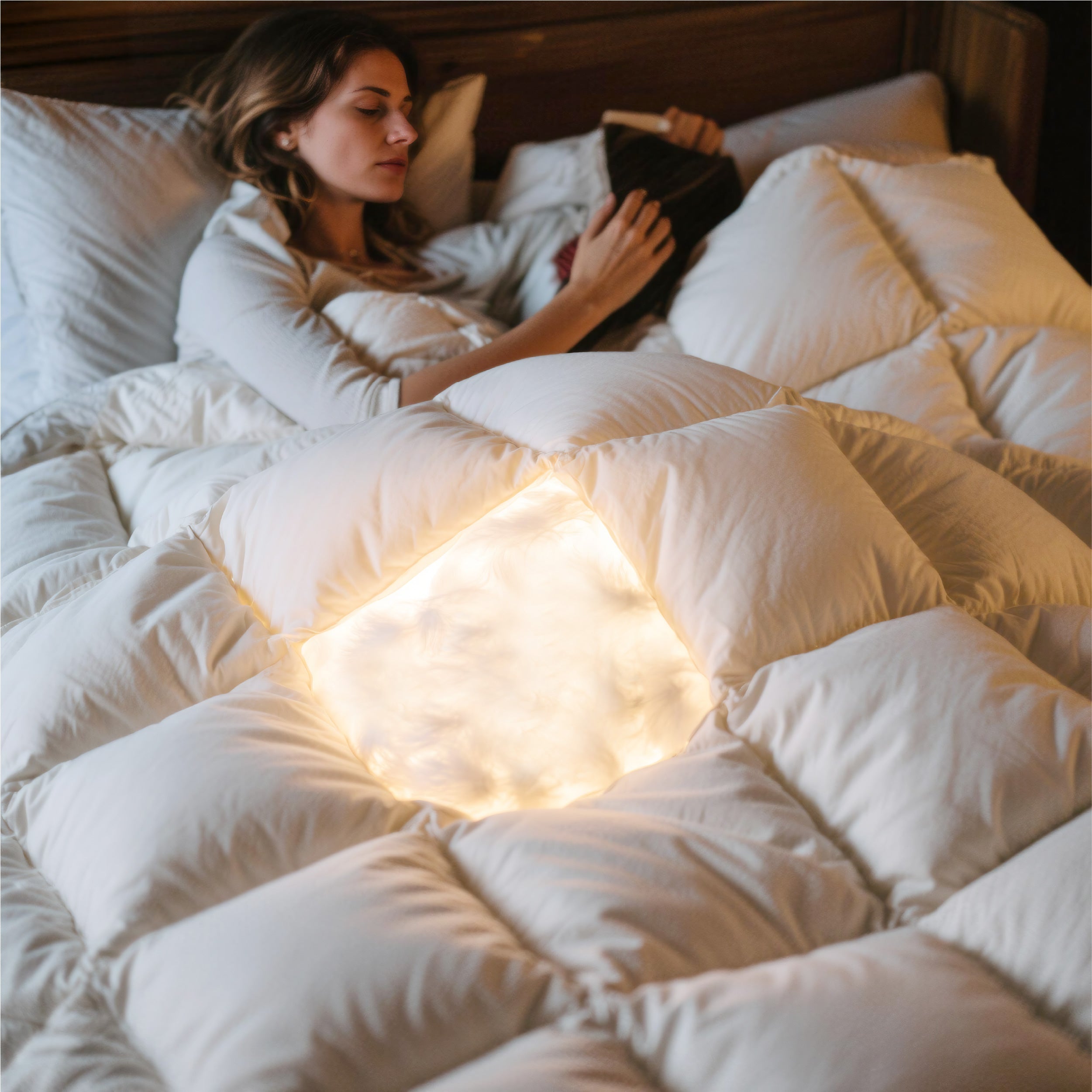 GentleSoft® White Duck Down Feather Comforter