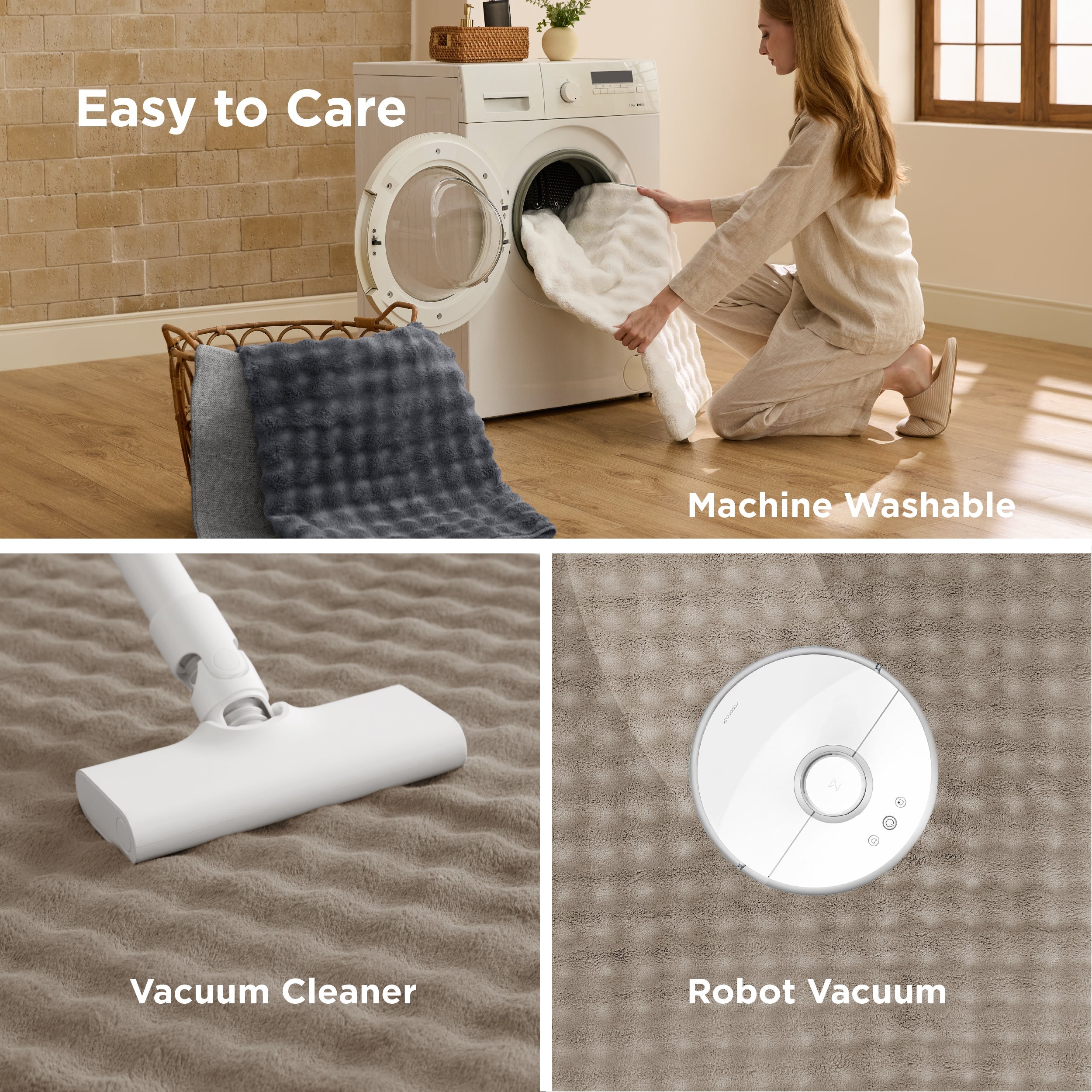 Bubble Flannel Area Rug