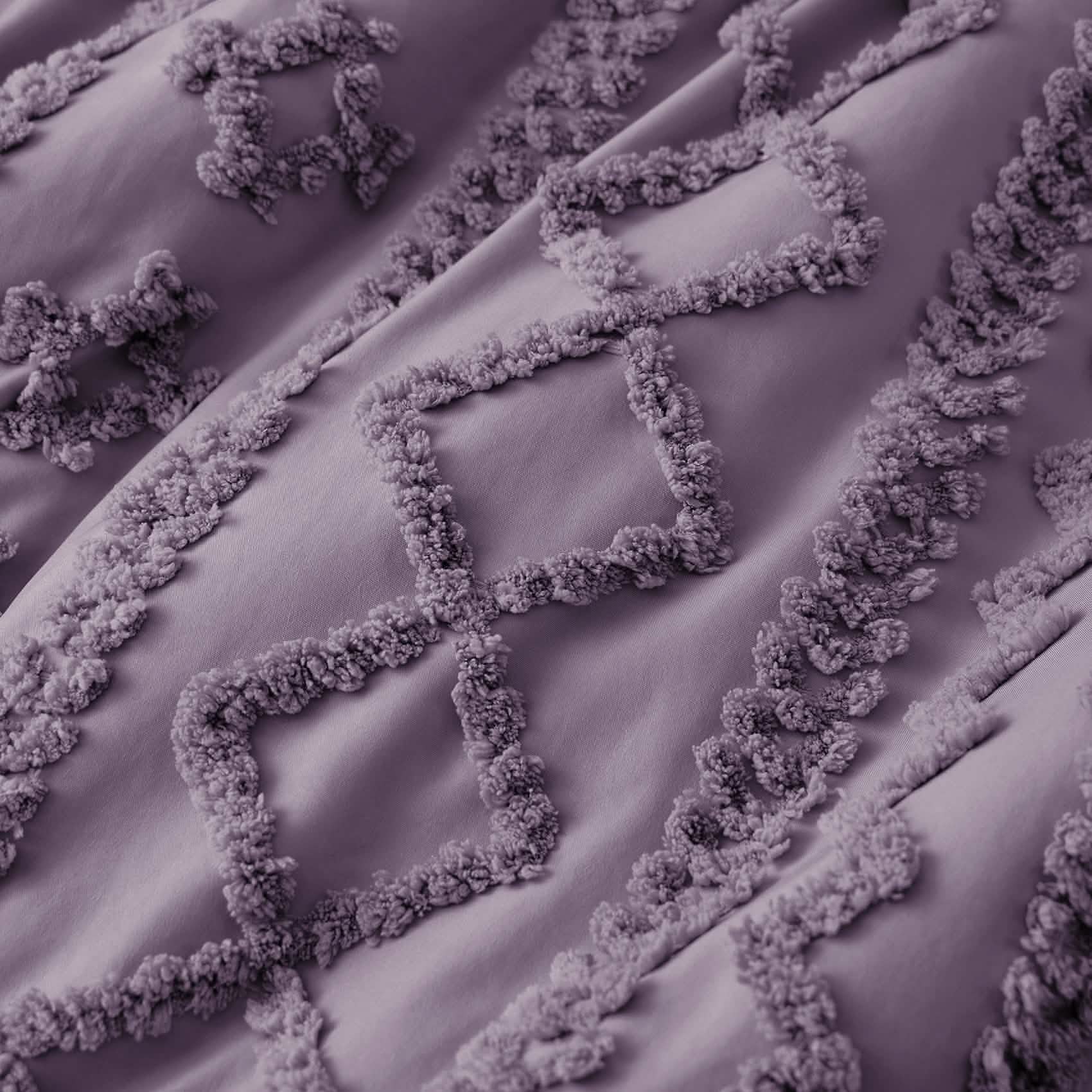 Boho Tufted Embroidery Duvet Cover Set