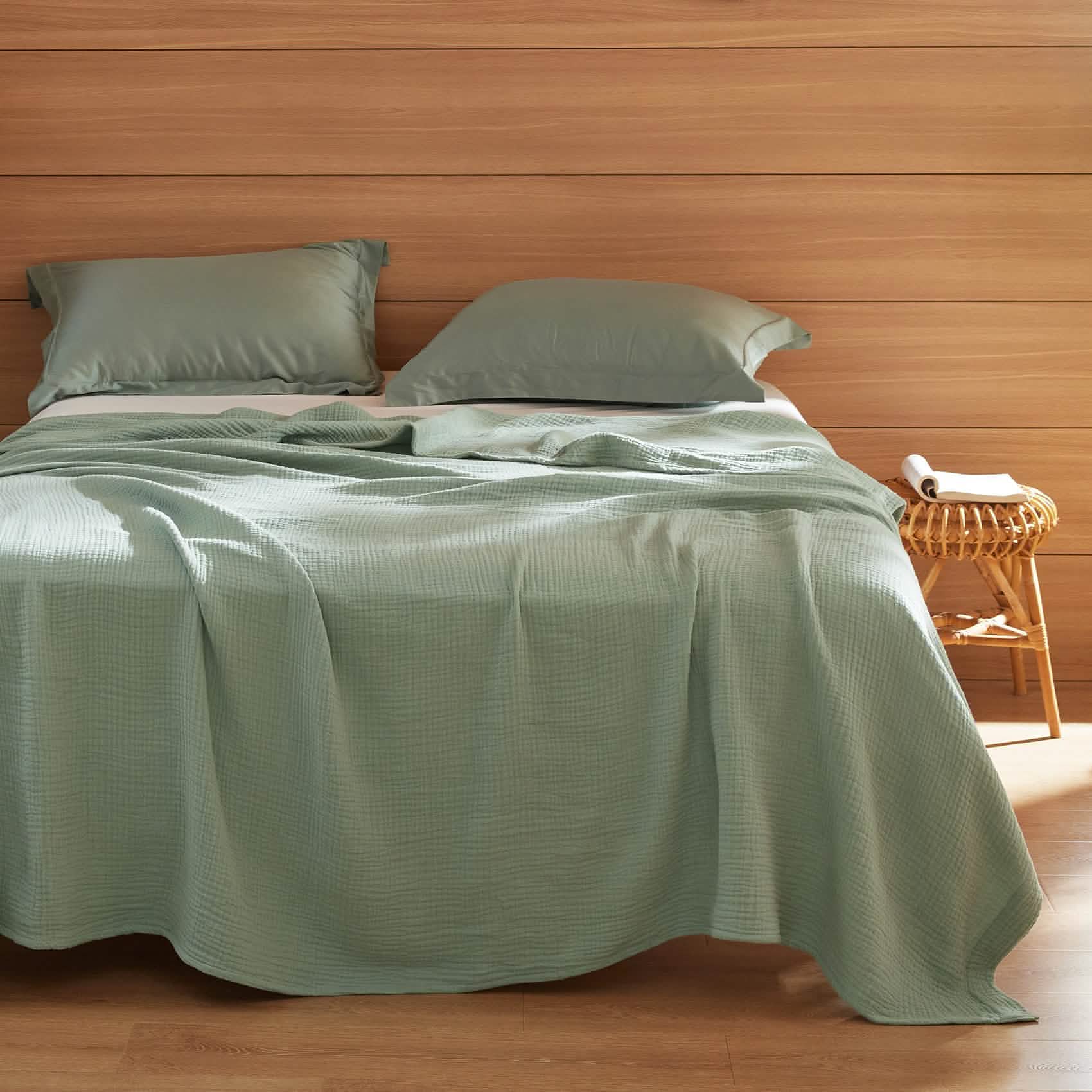 GentleSoft® 100% Cotton Gauze Spring Throw Blanket