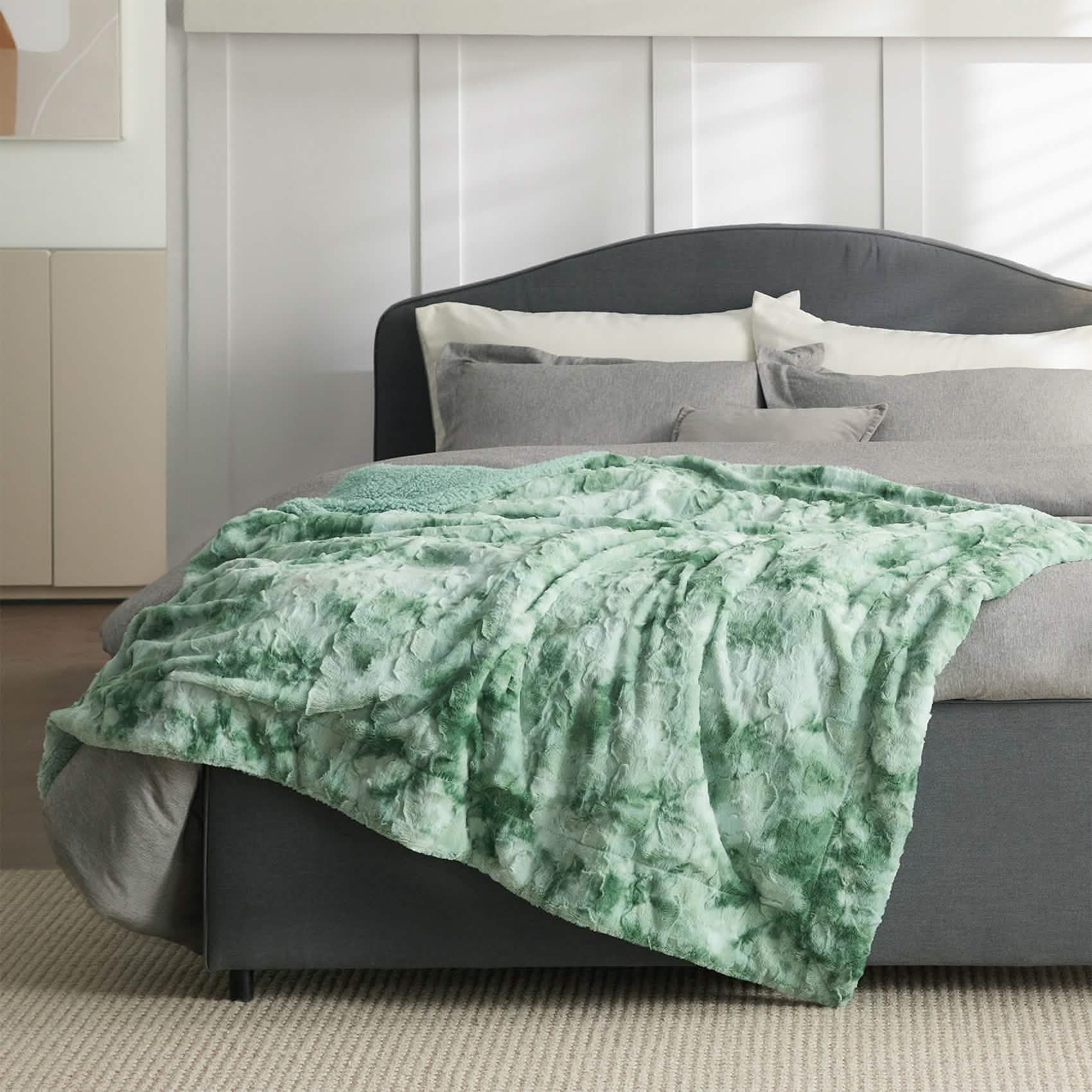 GentleSoft™ Faux Fur Sherpa Fleece Blanket