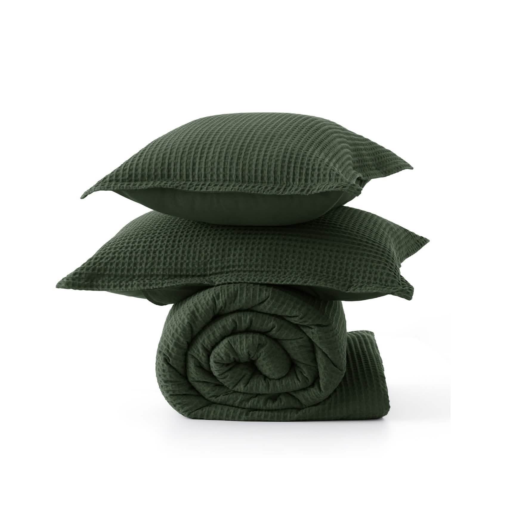 GentleSoft™ Cotton Waffle Weave Comforter Set