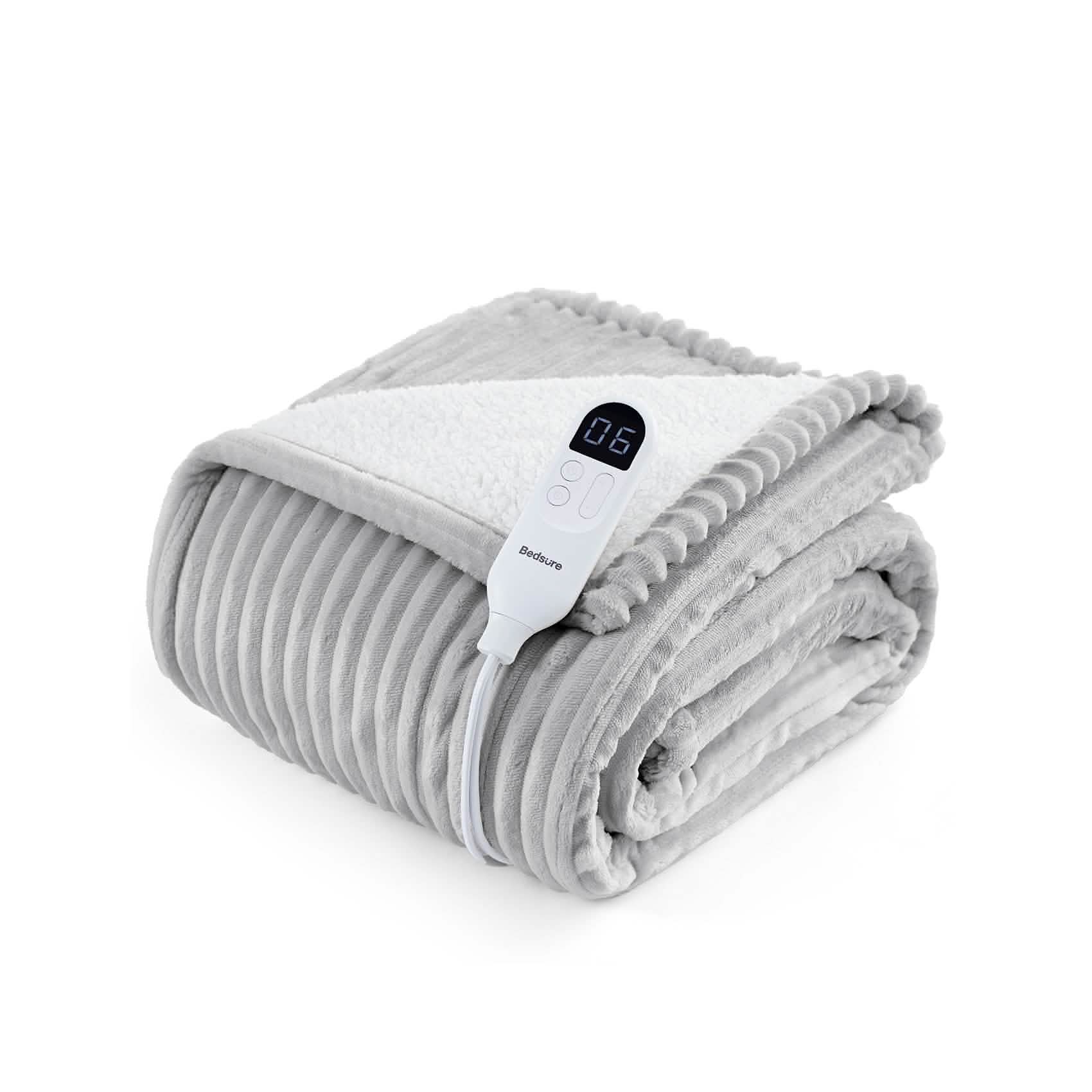 GentleSoft™ Ribbed Flannel Heated Blanket