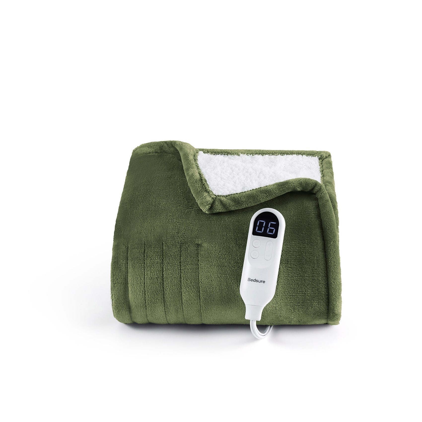 Solid Flannel Heated Blanket