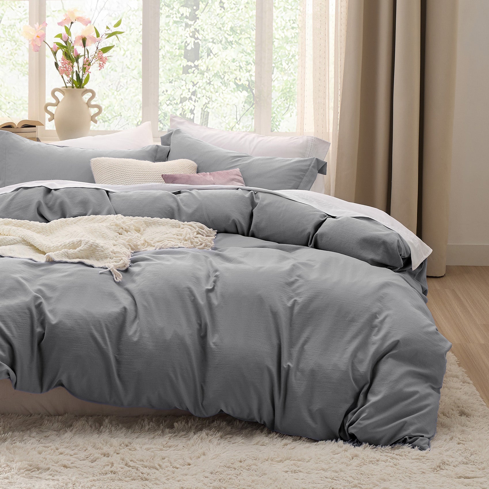 Ultra Soft Hypoallergenic Microfiber Duvet Cover Set