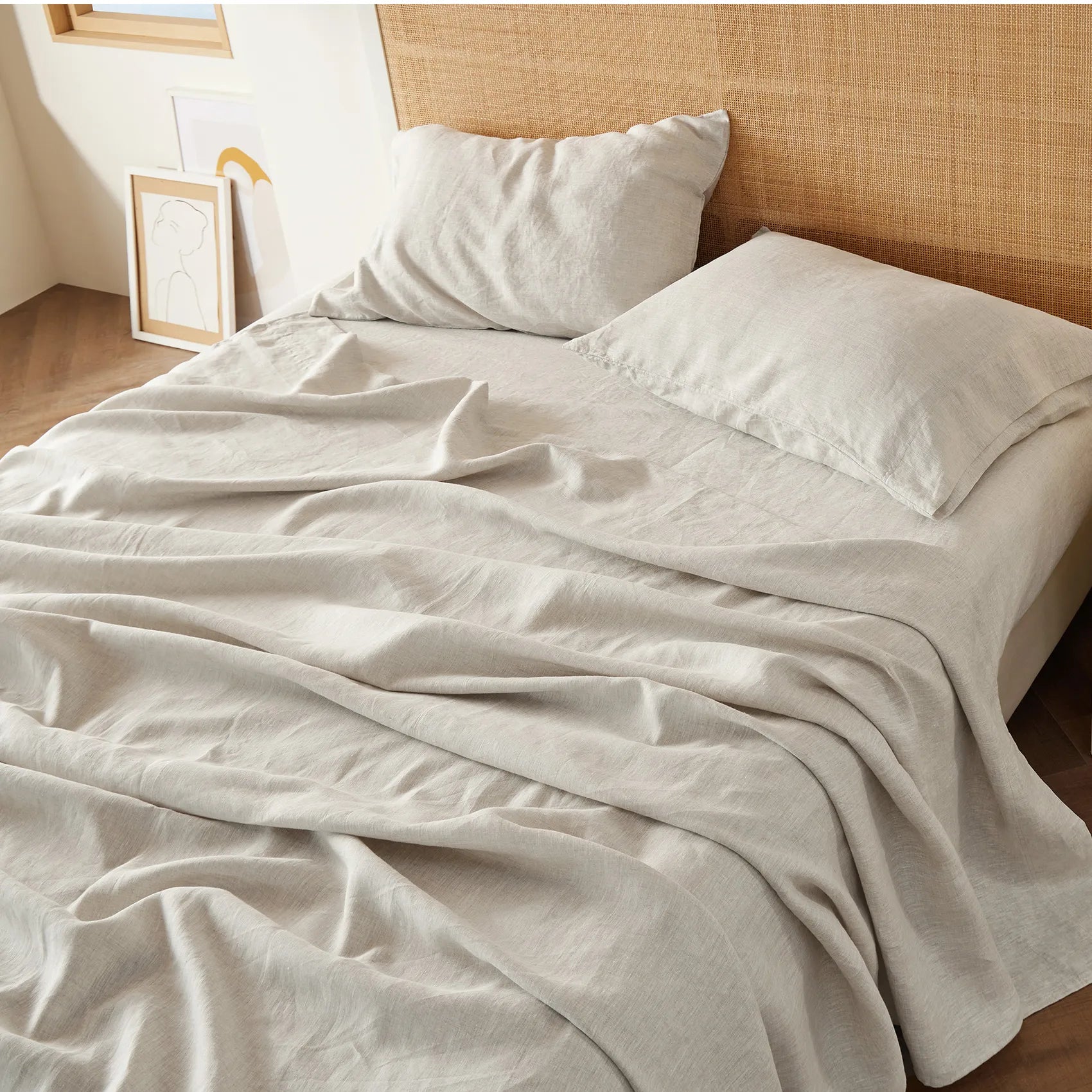 GentleSoft® Cotton-Linen Blend Sheet Set