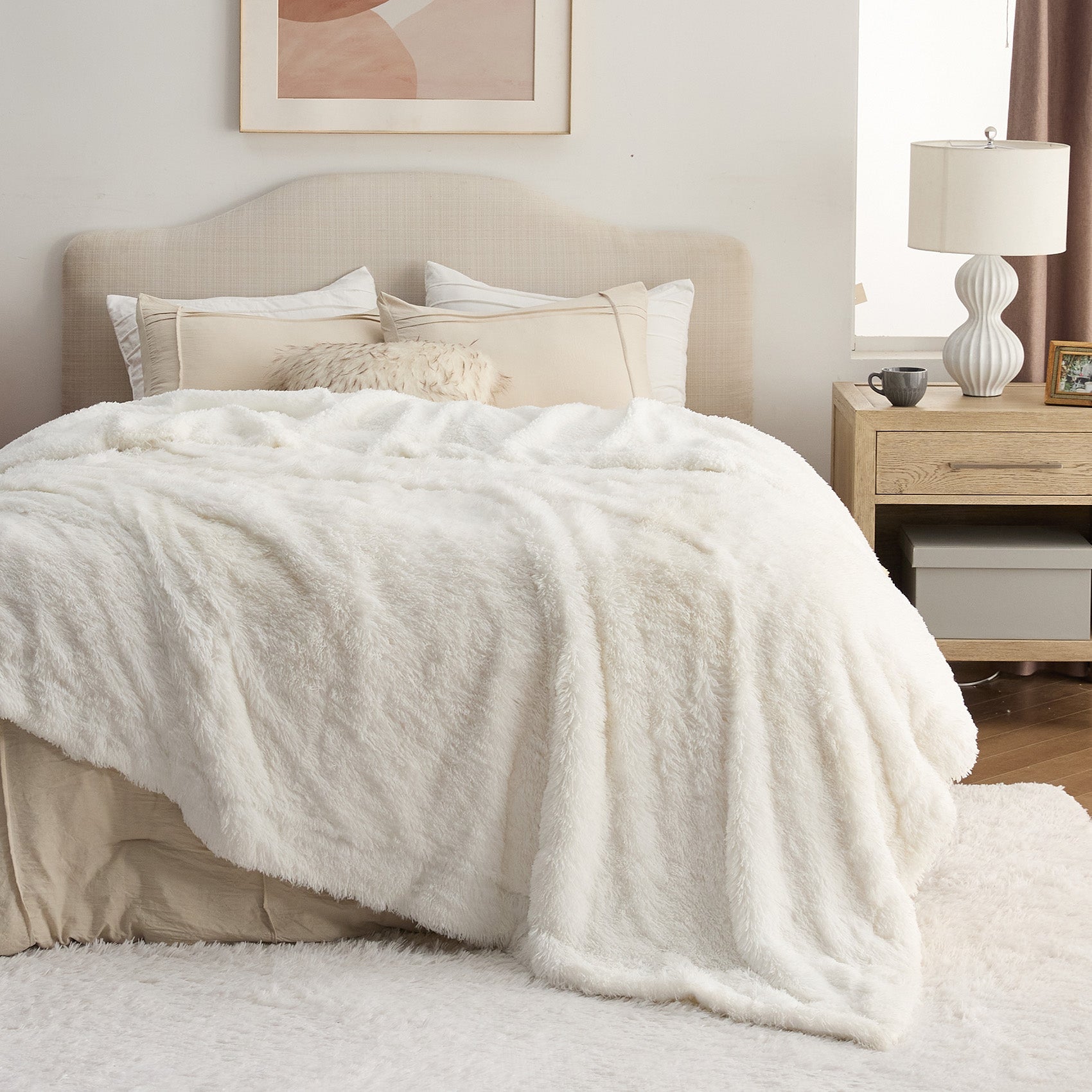 Fuzzy Faux Fur Blanket