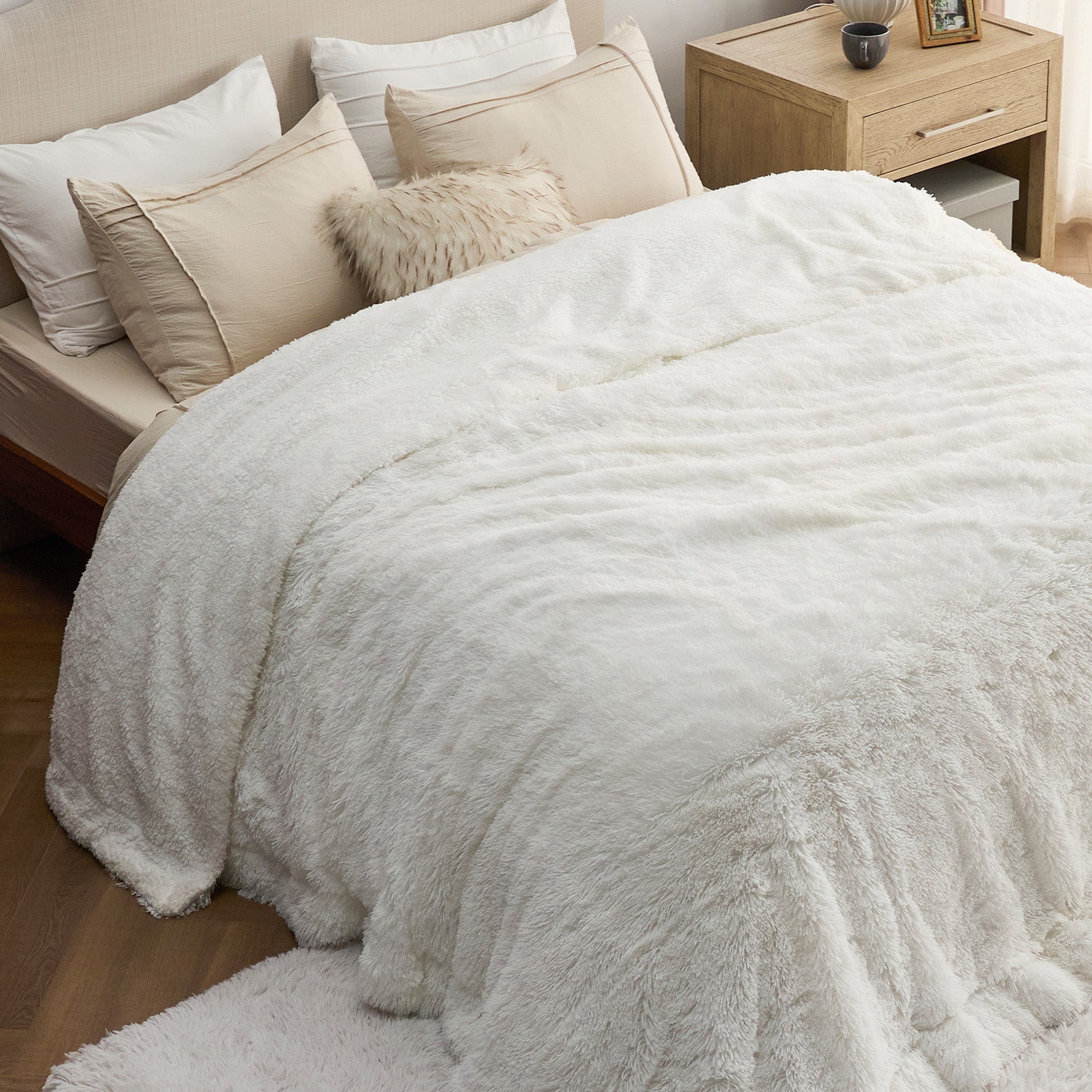 Fuzzy Faux Fur Blanket