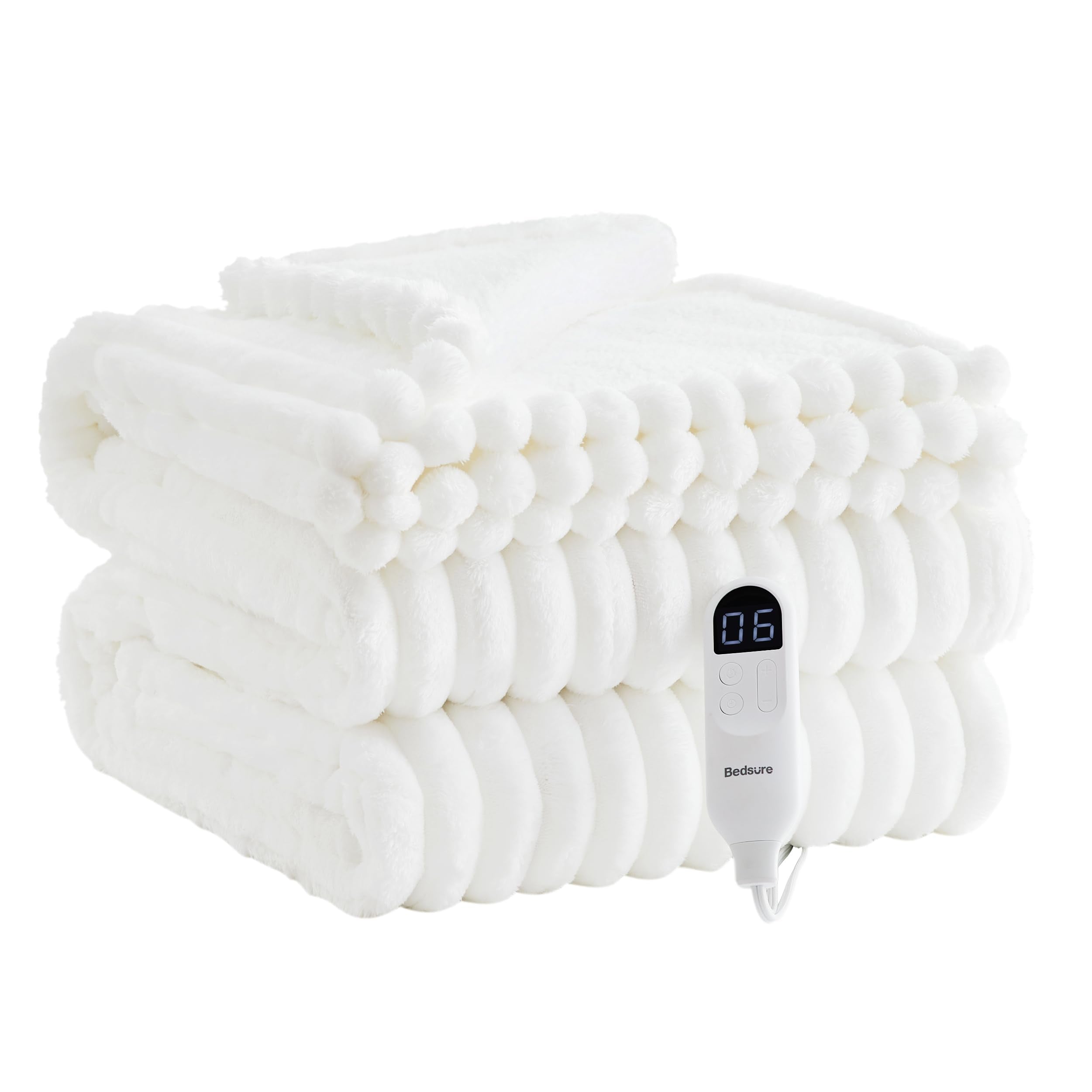 GentleSoft® Ribbed Heated Blanket