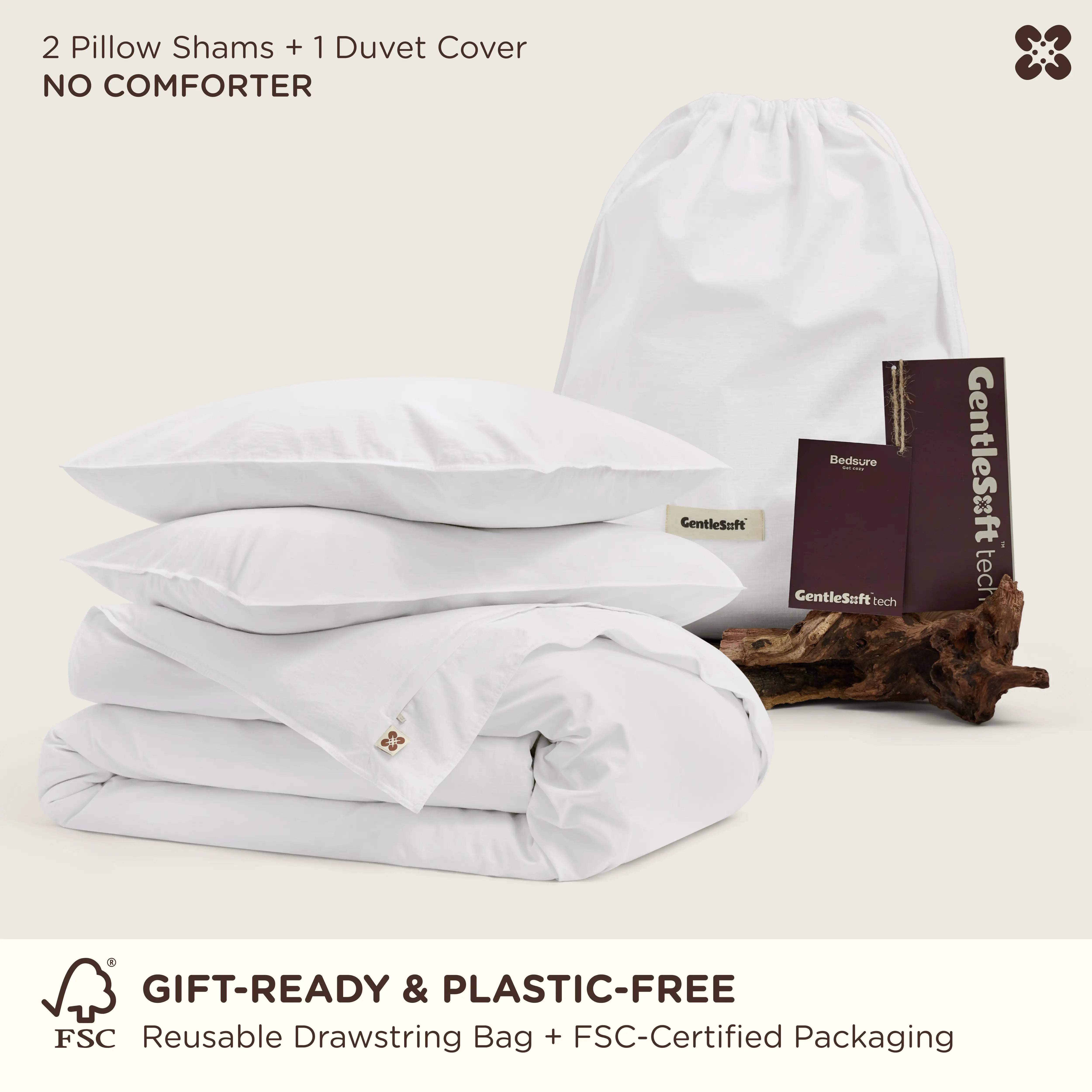 GentleSoft® Slub Cotton Duvet Cover Set