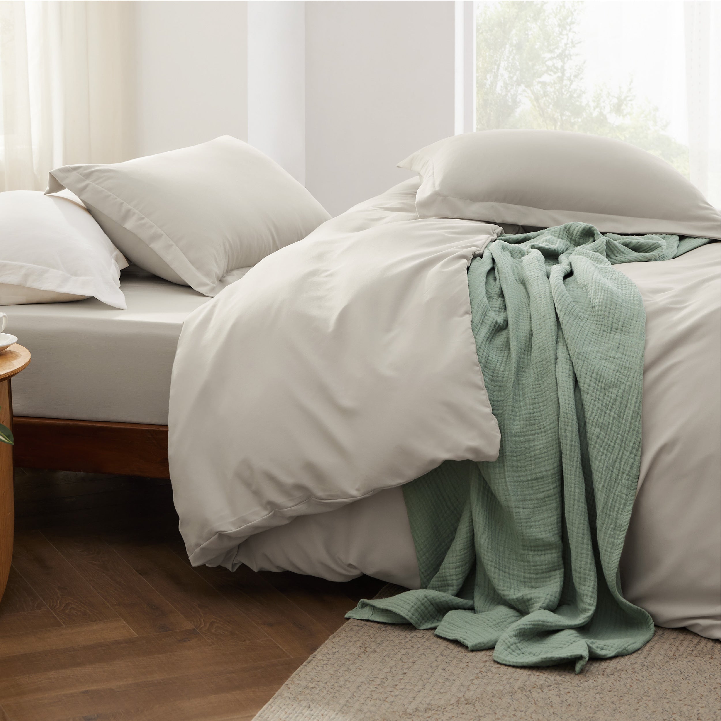 Prewashed Microfiber Duvet Cover Set