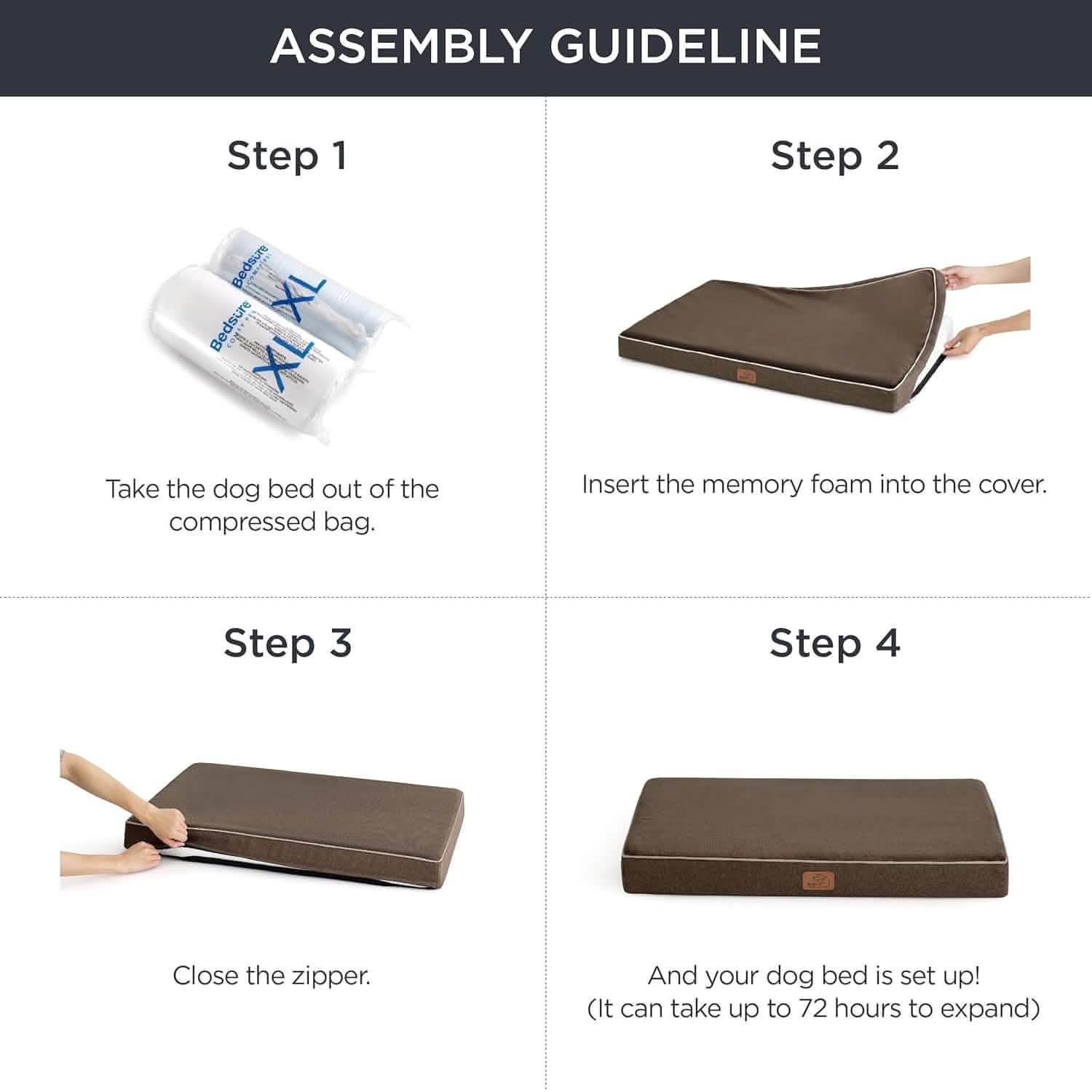 Orthopedic Memory Foam Dog Bed