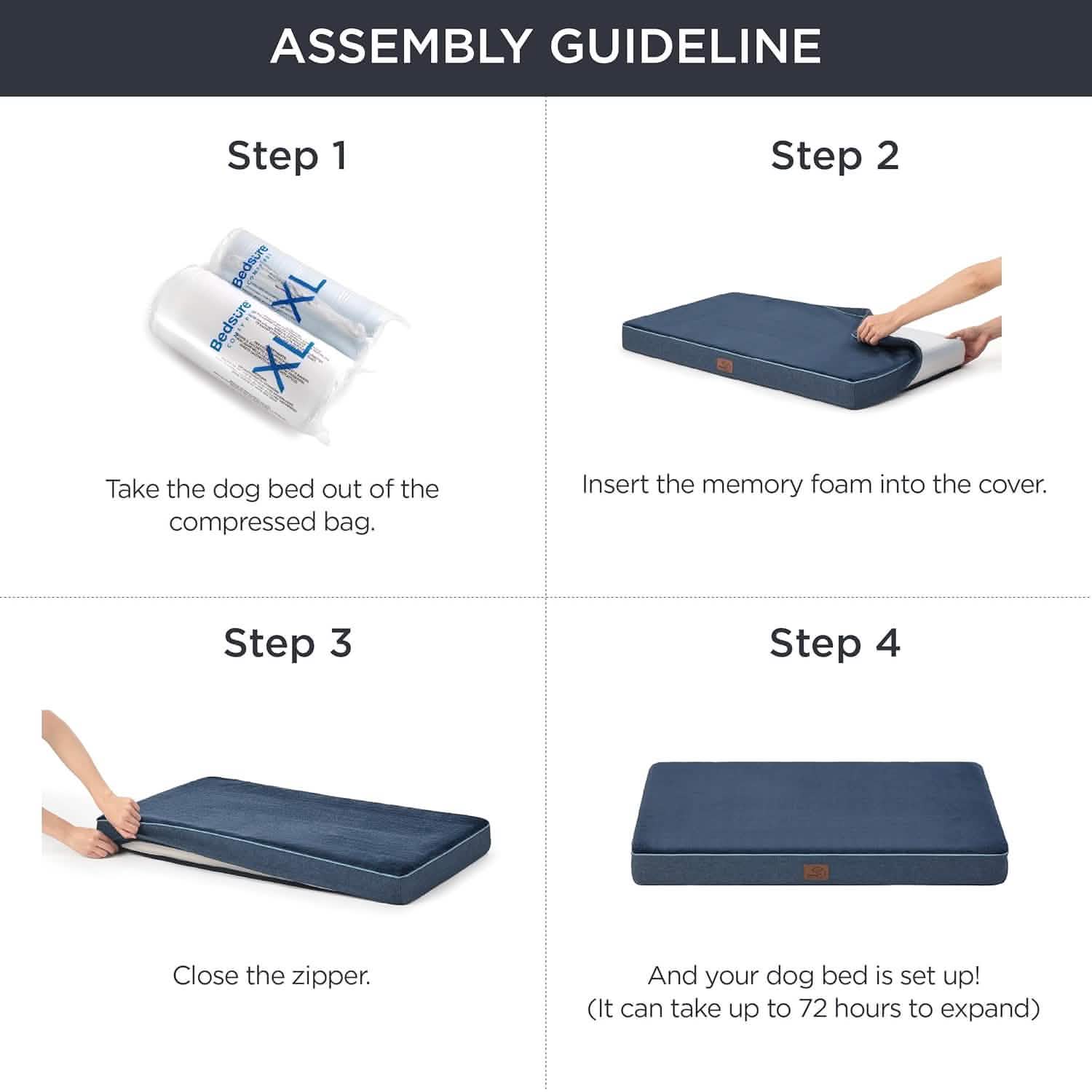 Orthopedic Memory Foam Dog Bed