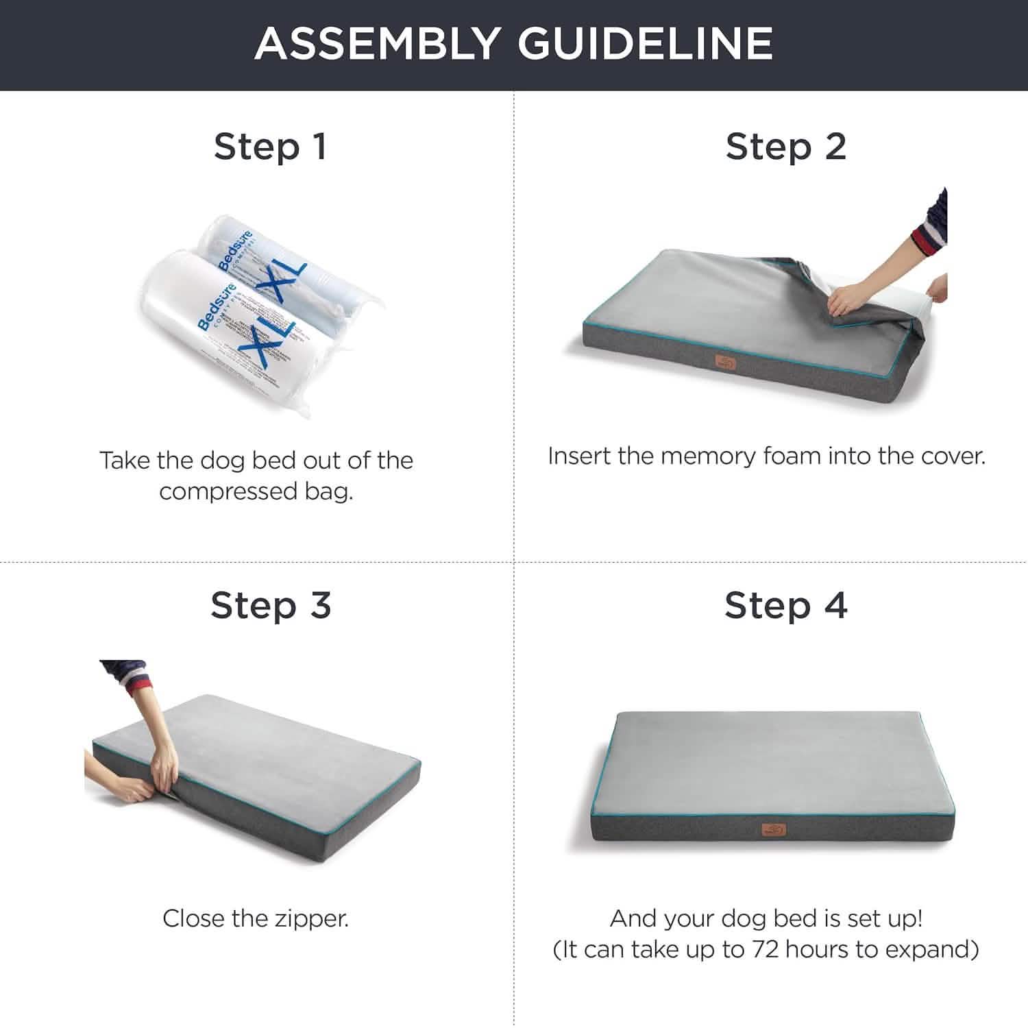 Orthopedic Memory Foam Dog Bed