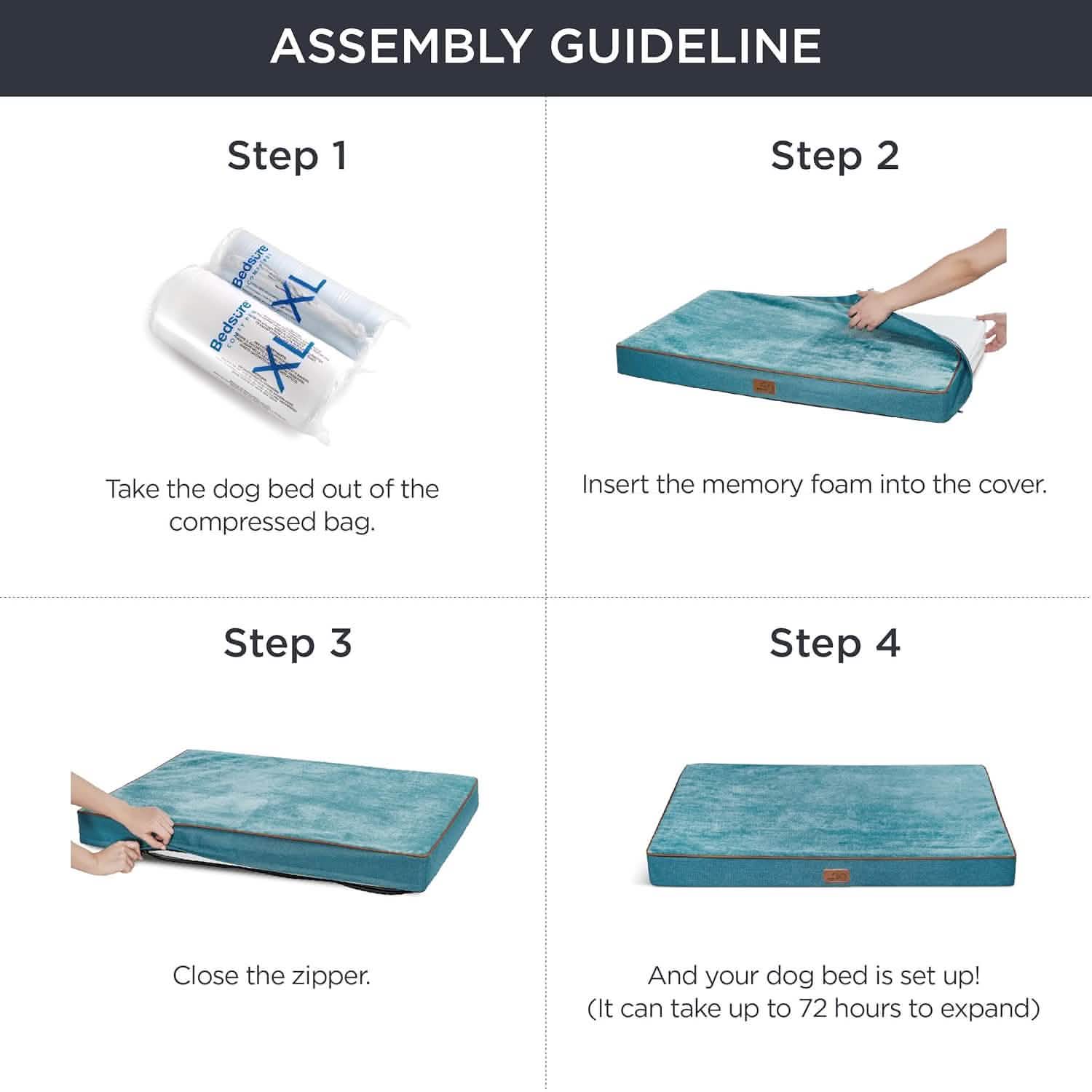 Orthopedic Memory Foam Dog Bed