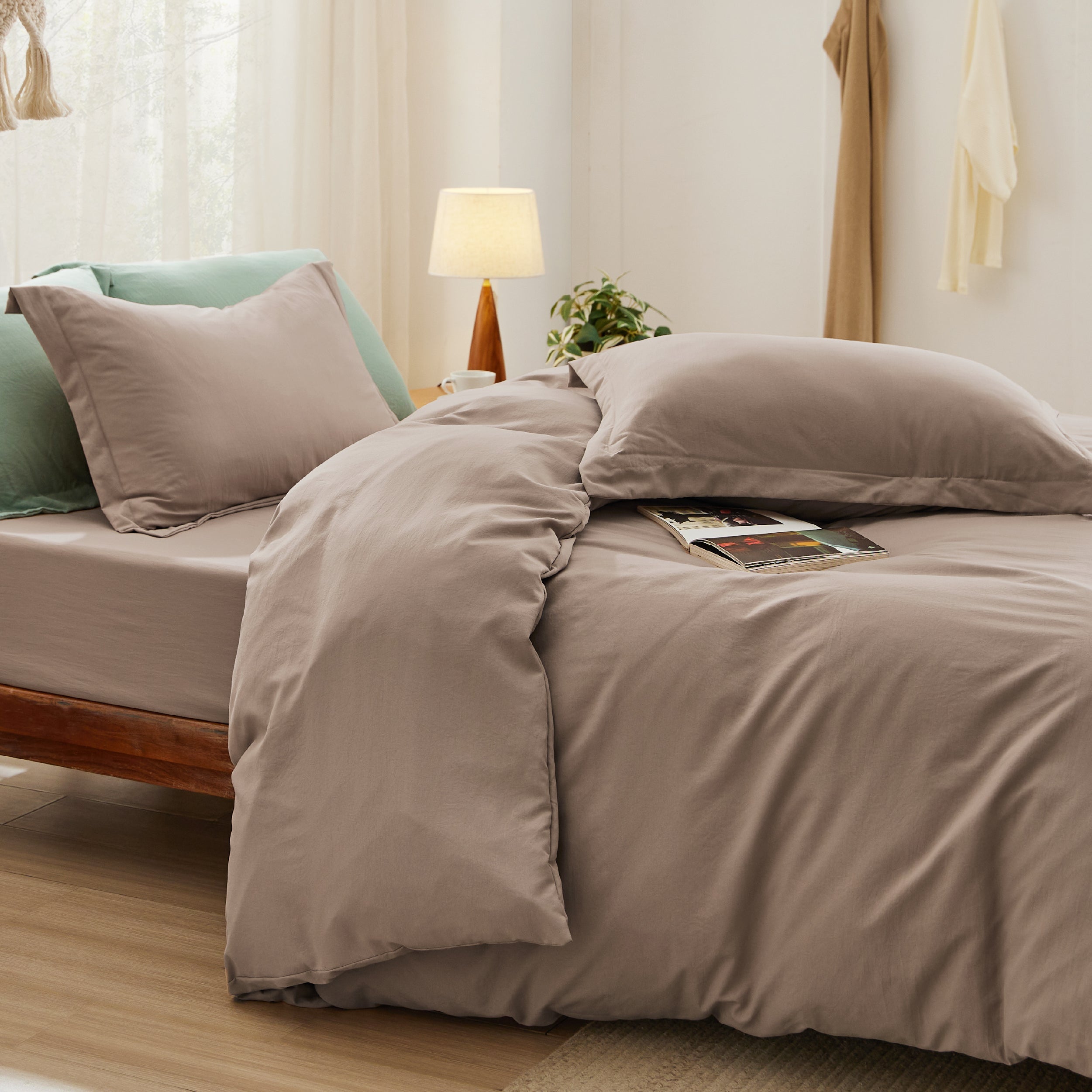 Prewashed Microfiber Duvet Cover Set