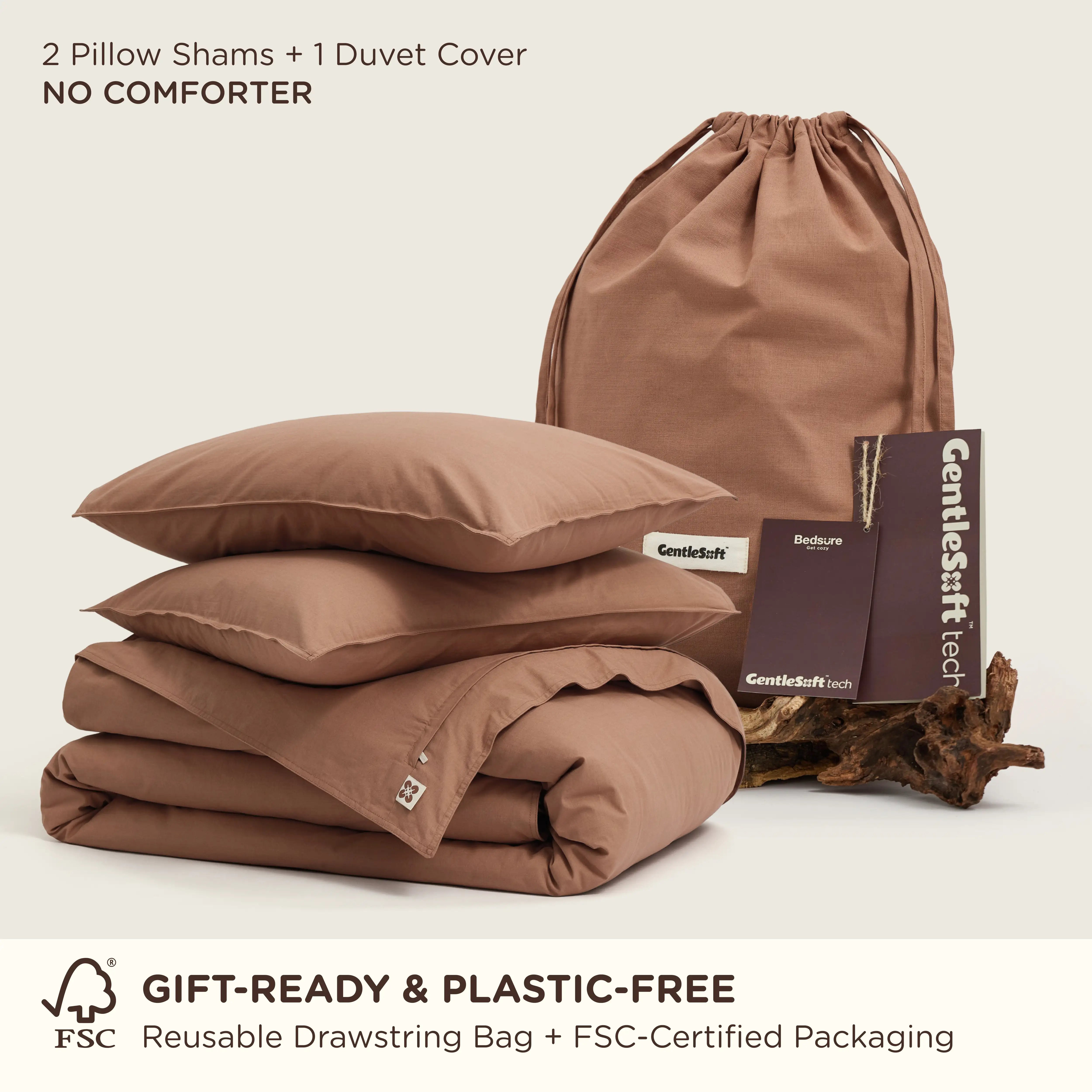 GentleSoft® Slub Cotton Duvet Cover Set