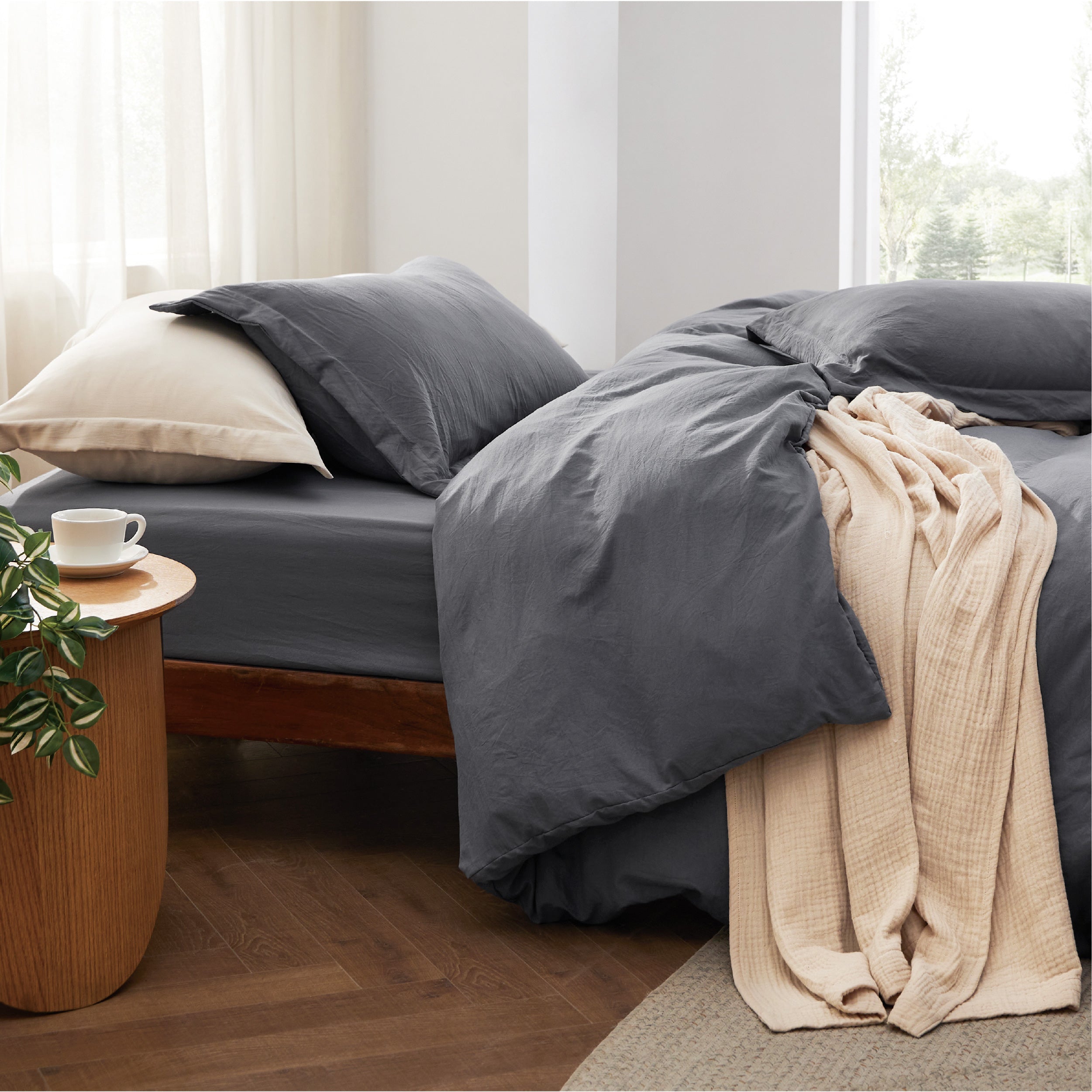 Prewashed Microfiber Duvet Cover Set