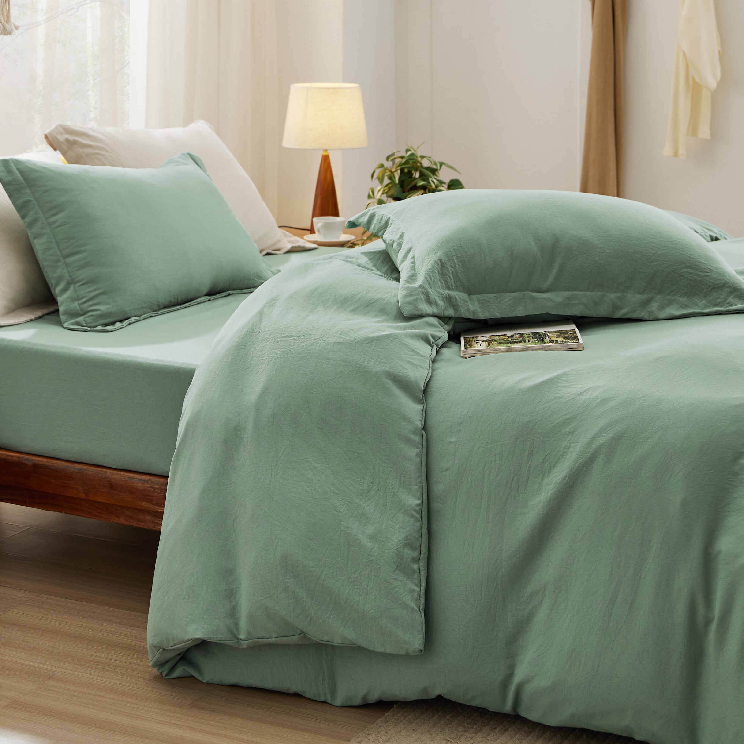 Prewashed Microfiber Duvet Cover Set