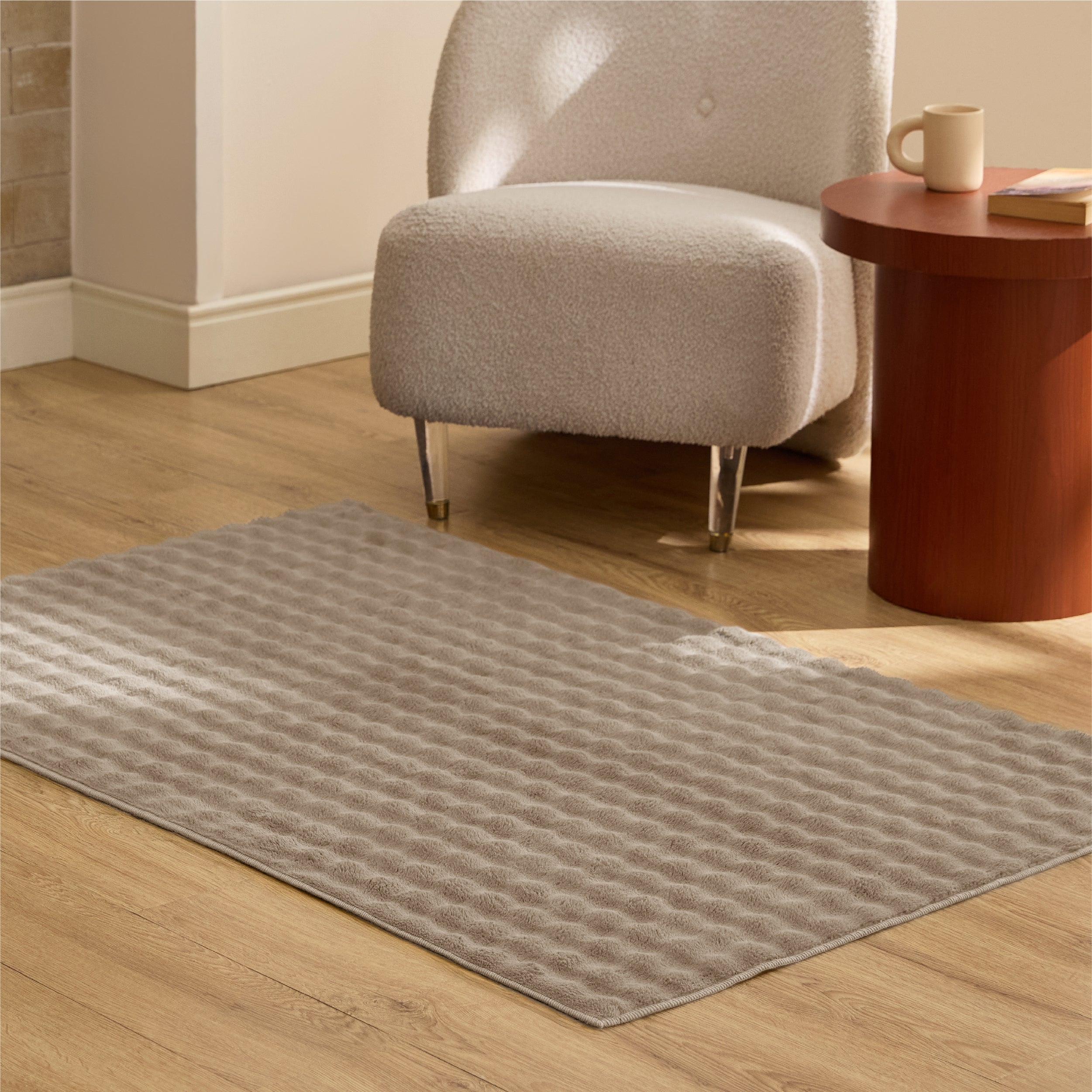 Bubble Flannel Area Rug