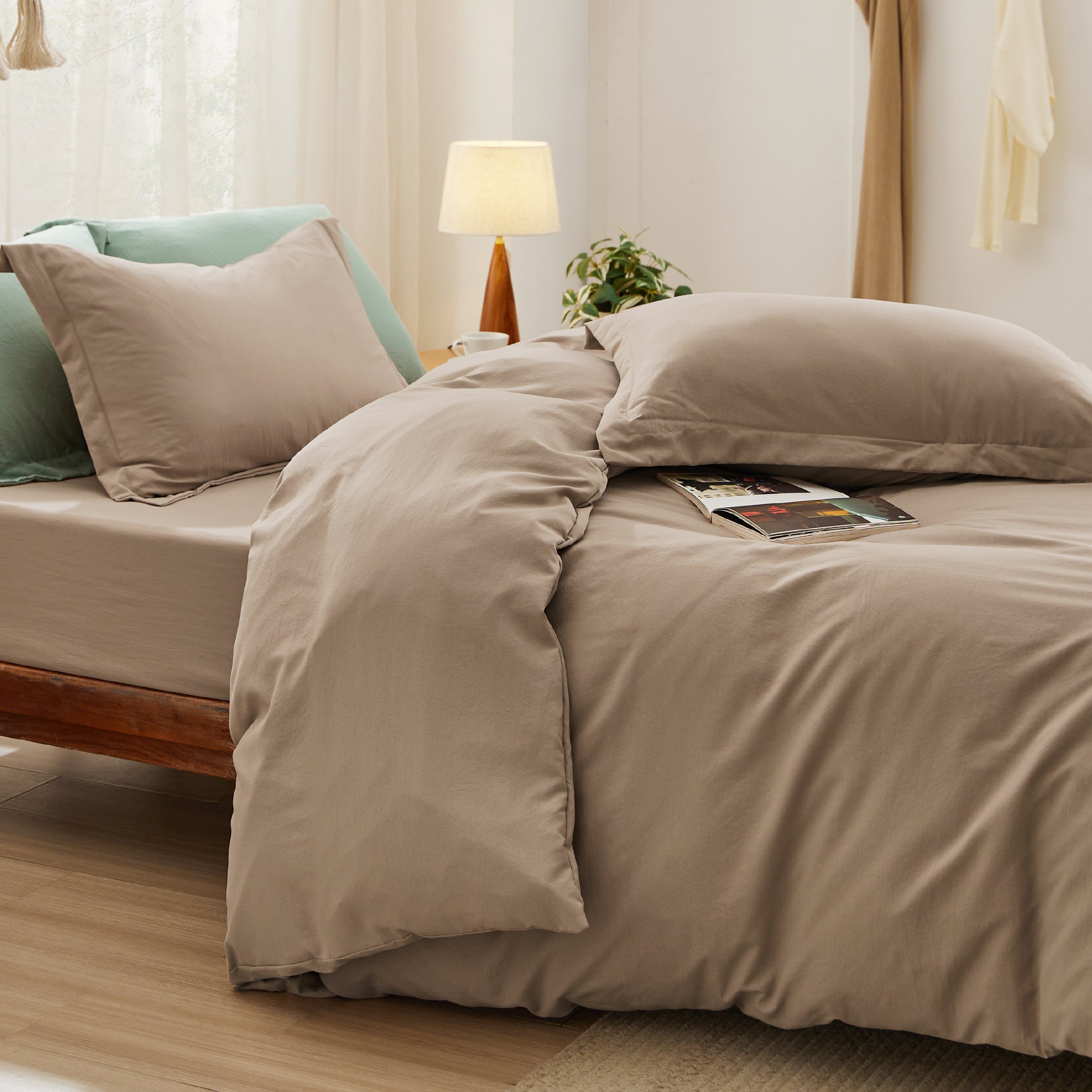Prewashed Microfiber Duvet Cover Set