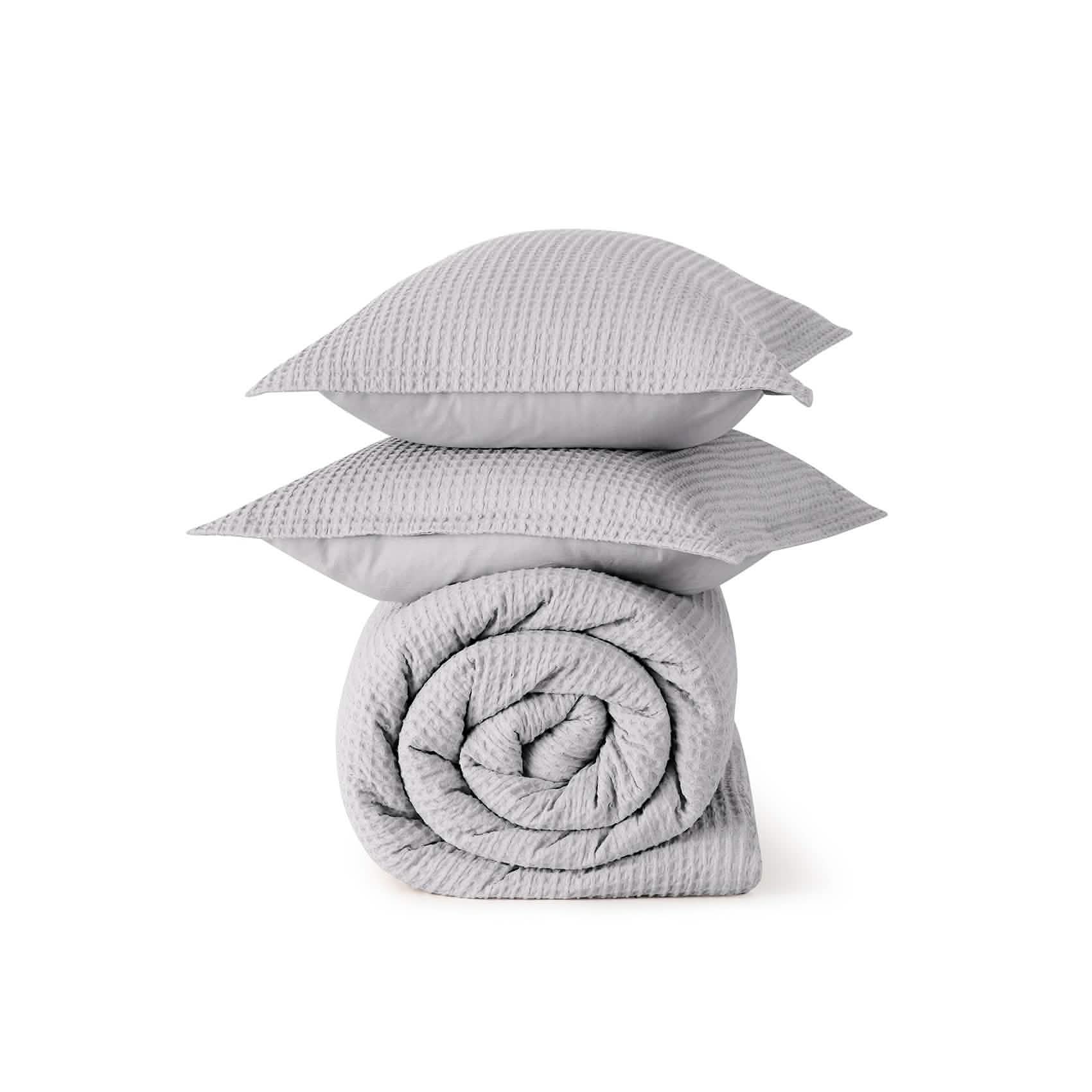 GentleSoft™ Cotton Waffle Weave Comforter Set