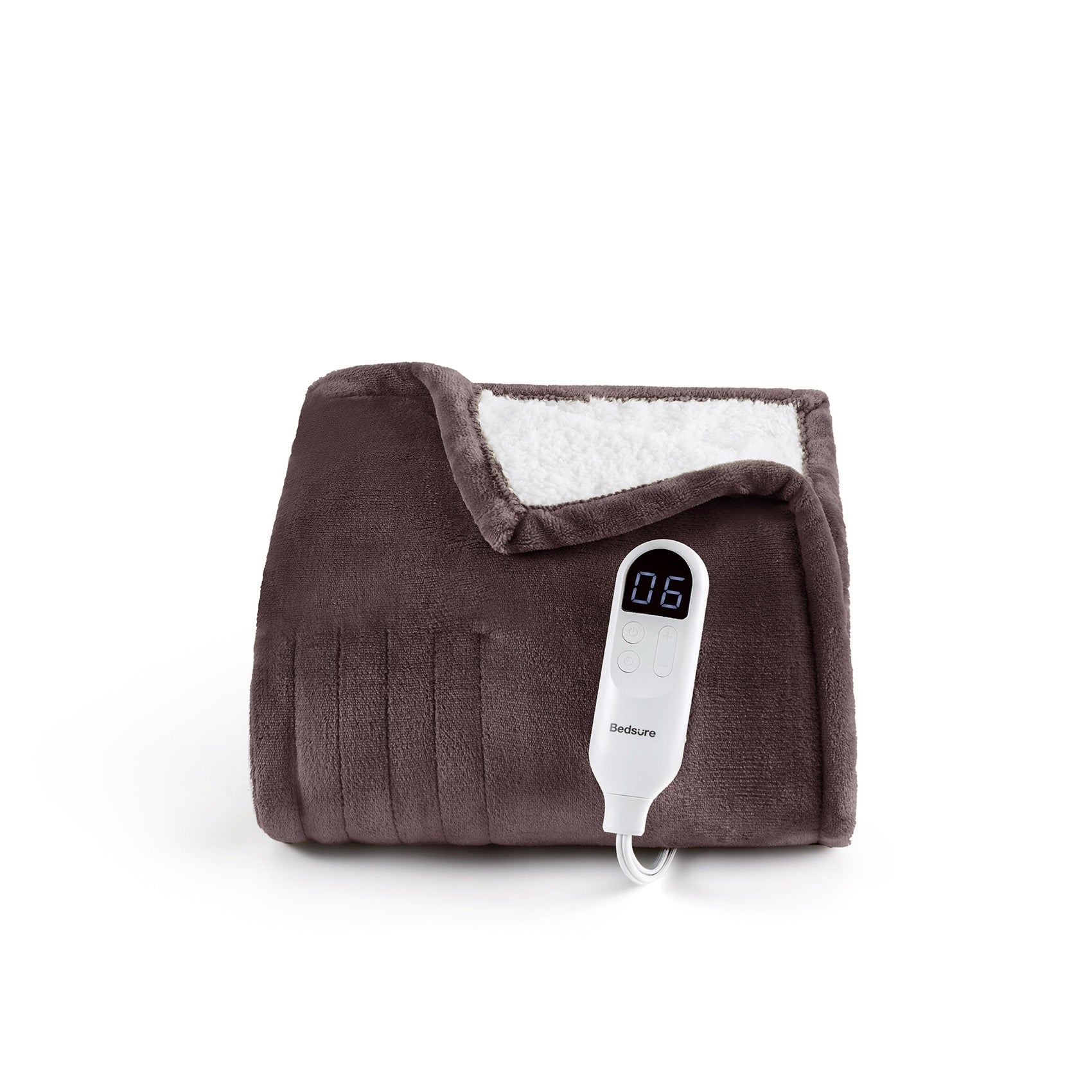 Solid Flannel Heated Blanket