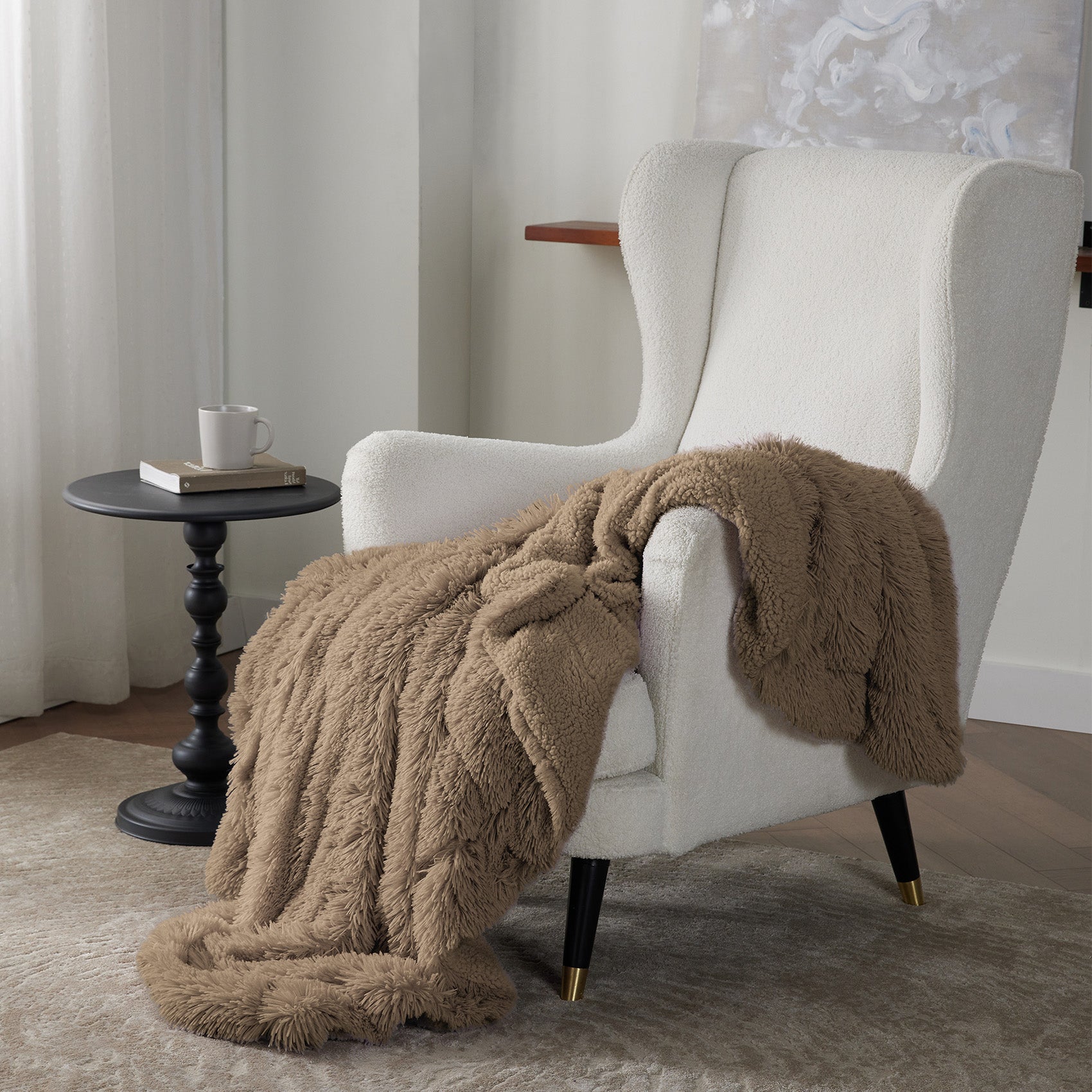Fuzzy Faux Fur Blanket