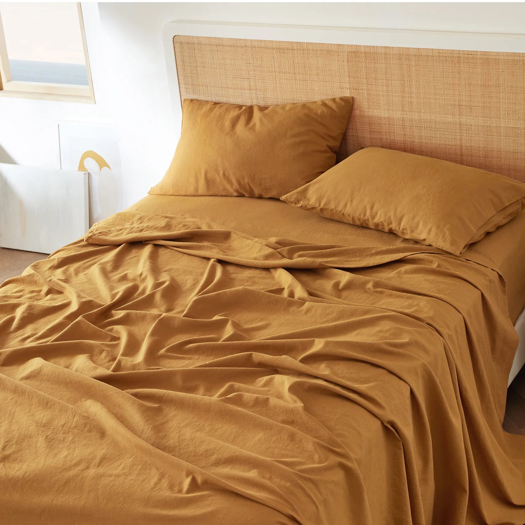 GentleSoft® Cotton-Linen Blend Sheet Set