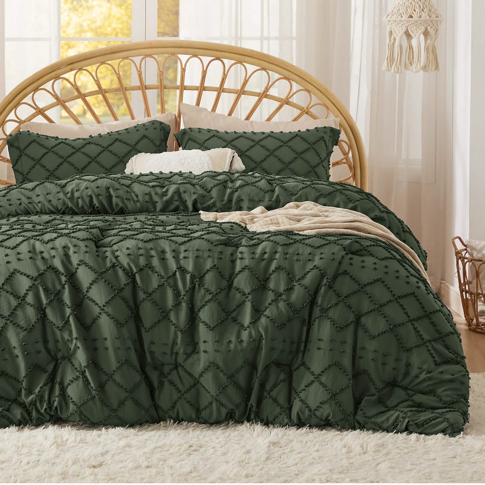 GentleSoft™ Tufted Embroidery Comforter Set
