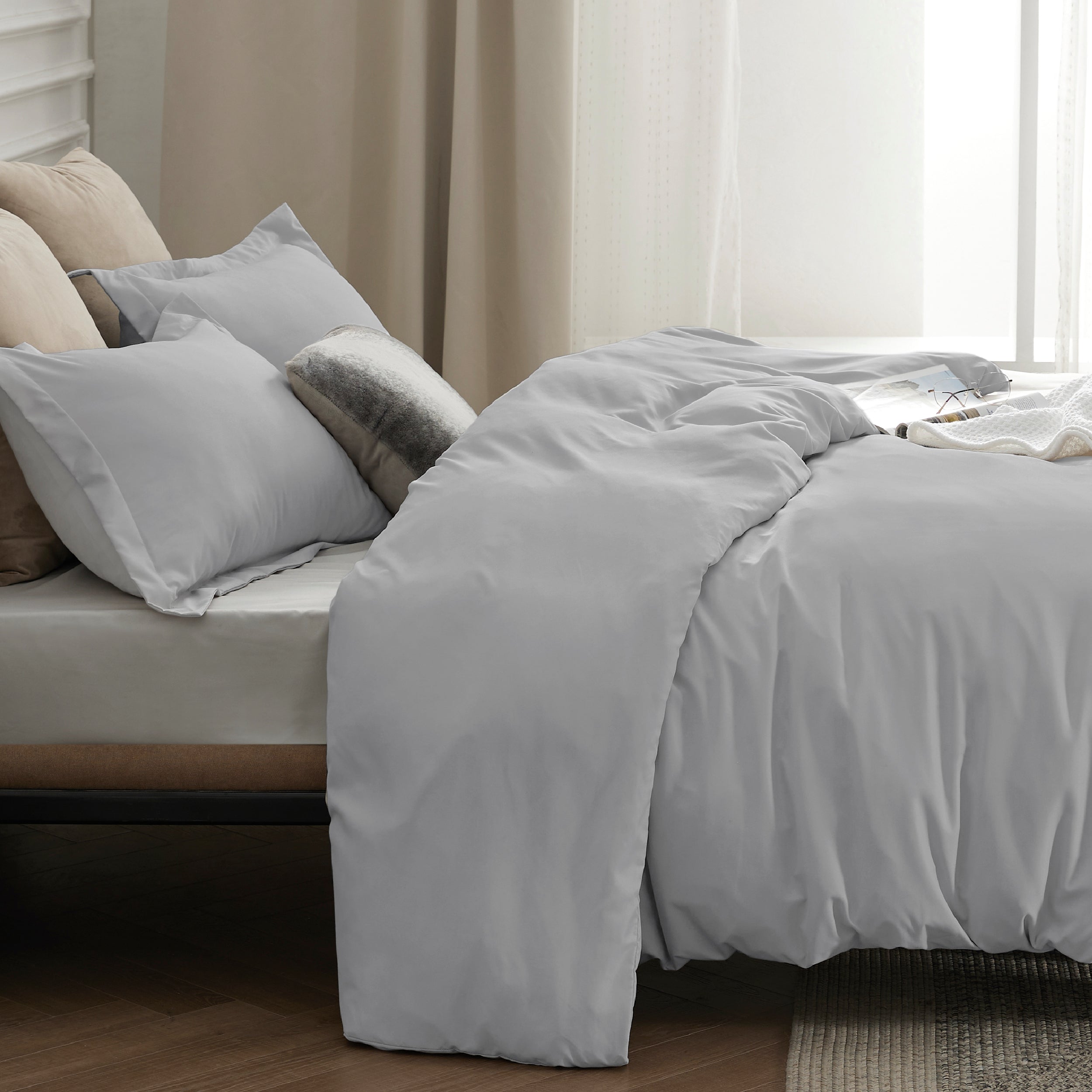 Brushed Microfiber Duvet Cover Set