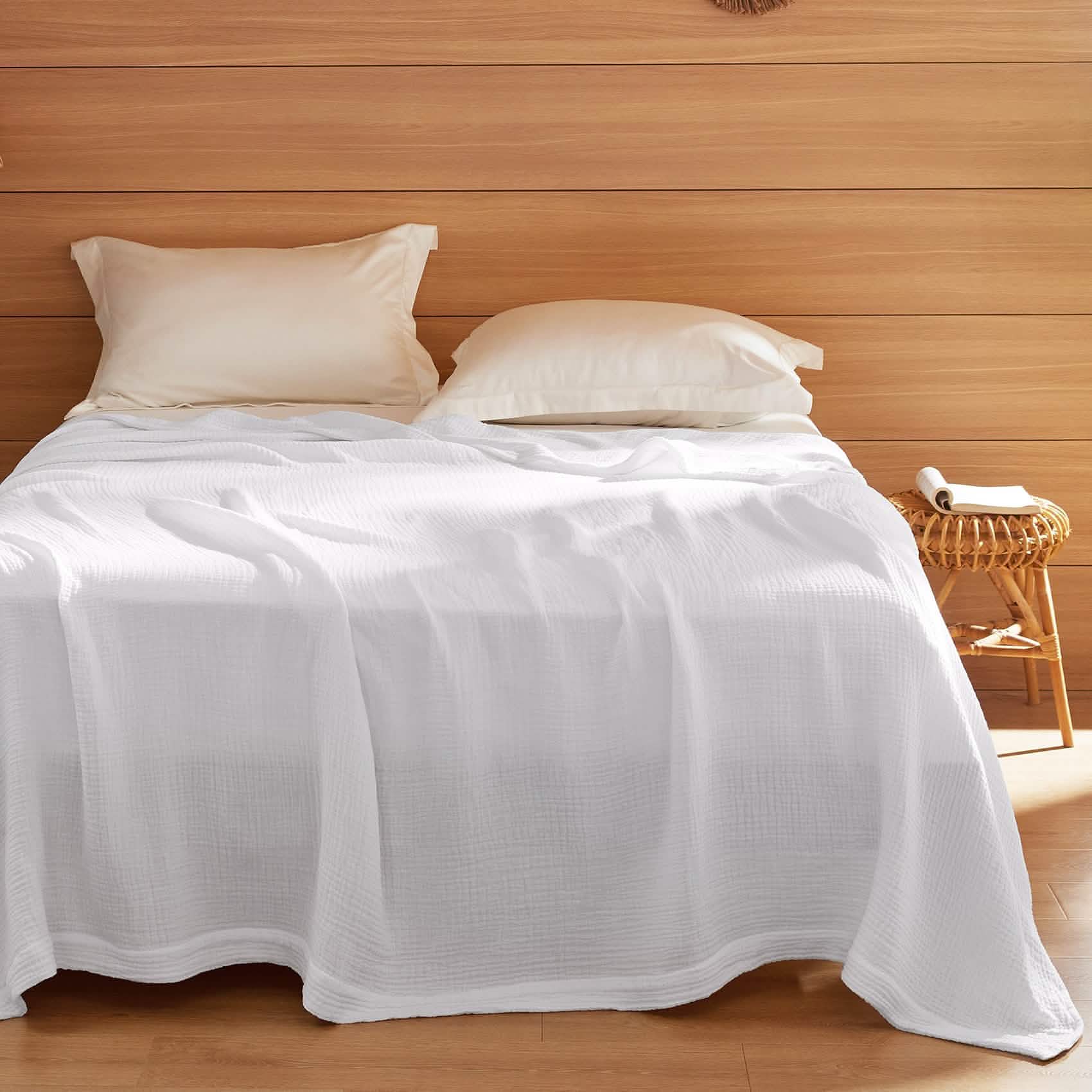 GentleSoft® 100% Cotton Gauze Spring Throw Blanket