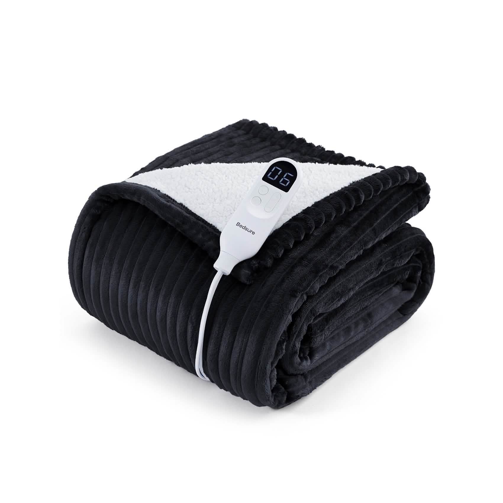 GentleSoft™ Ribbed Flannel Heated Blanket