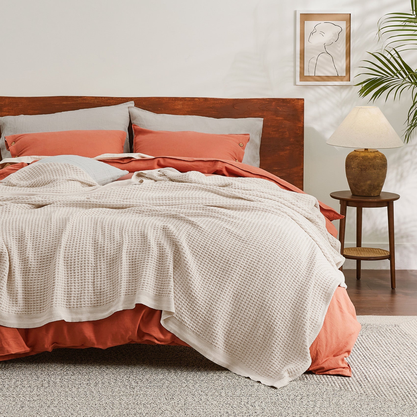 GentleSoft® Cotton Waffle Weave Blanket