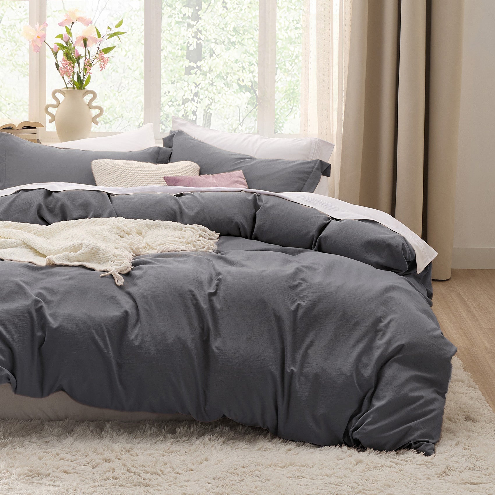 Ultra Soft Hypoallergenic Microfiber Duvet Cover Set