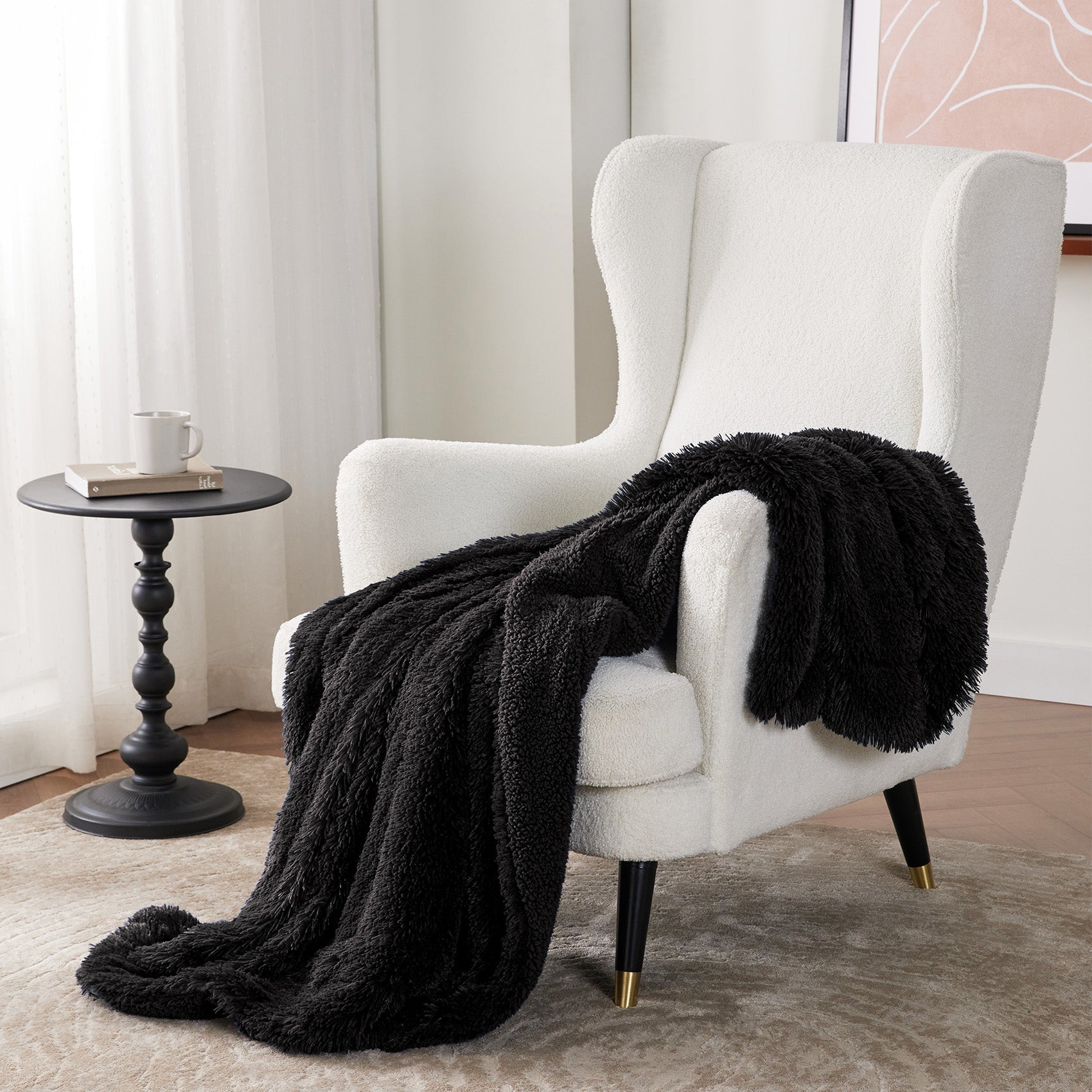 Fuzzy Faux Fur Blanket