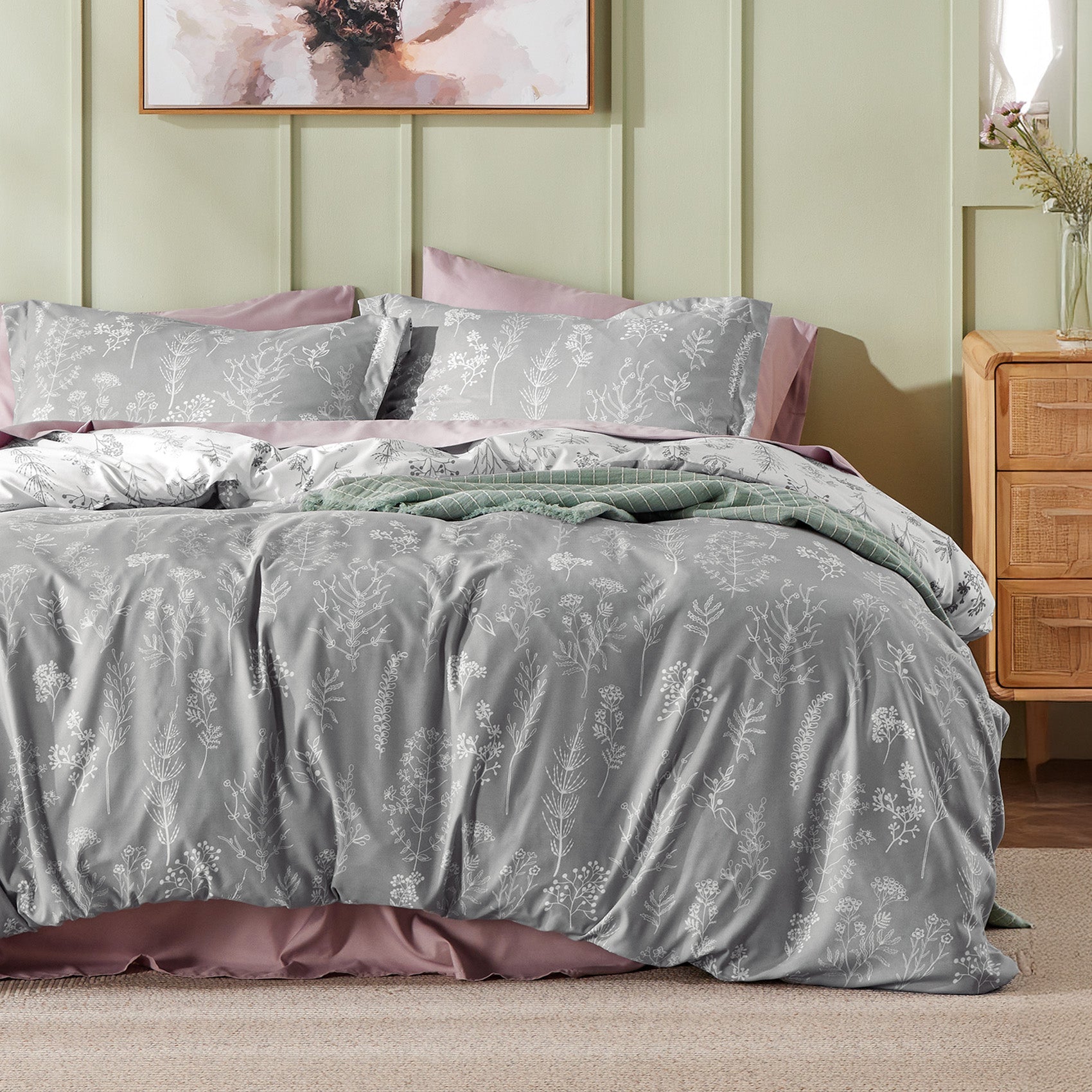 Floral Comforter Set