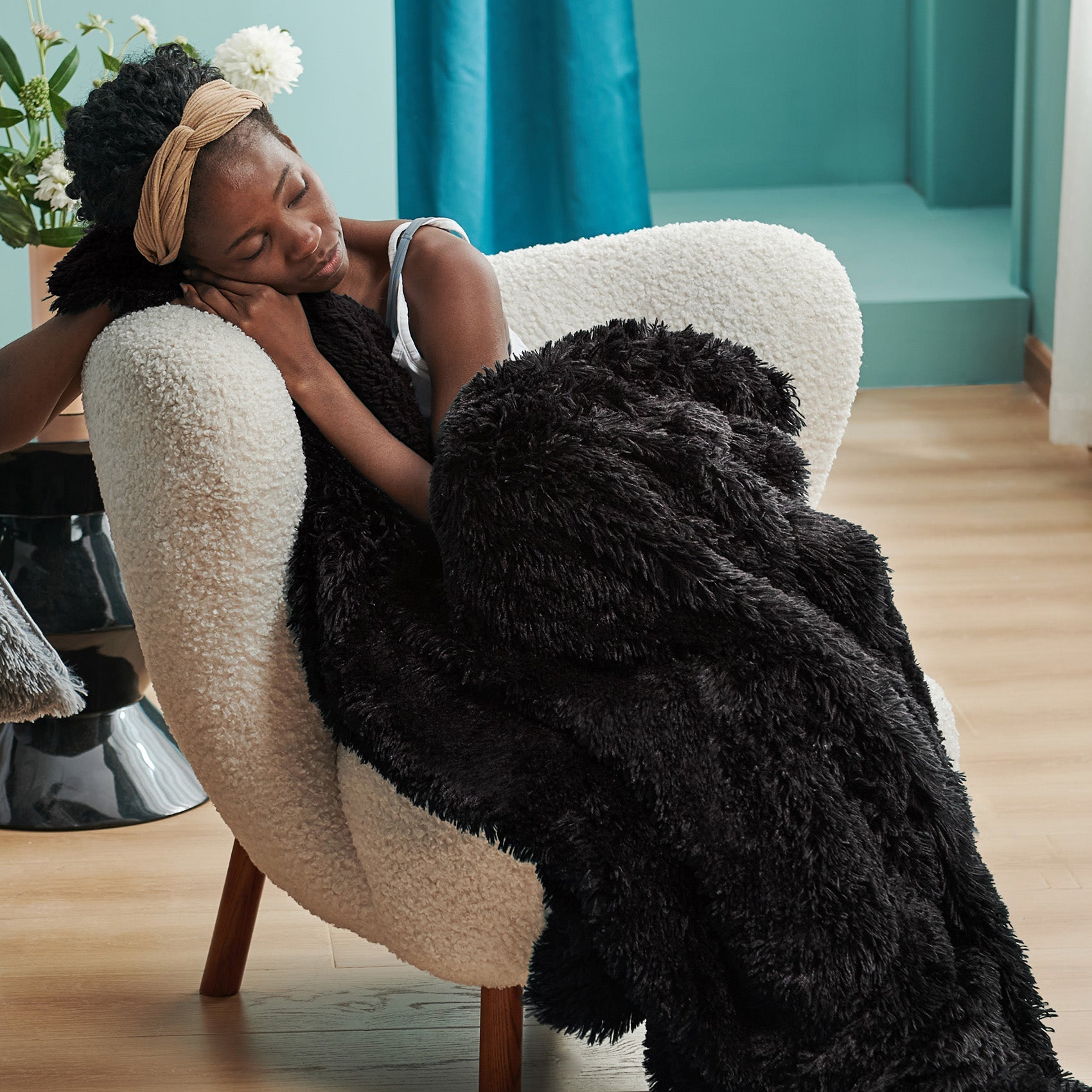 Fuzzy Faux Fur Blanket