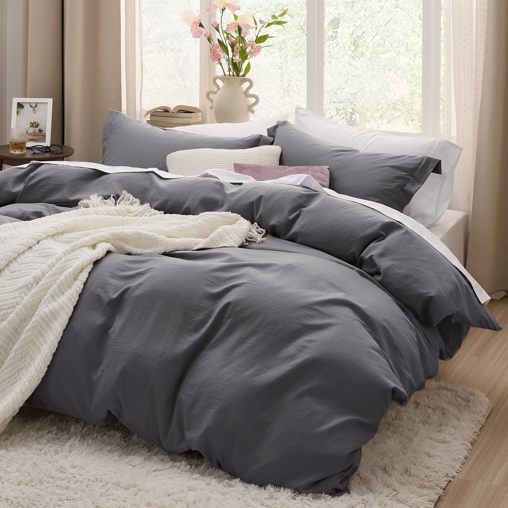 Ultra Soft Hypoallergenic Microfiber Duvet Cover Set