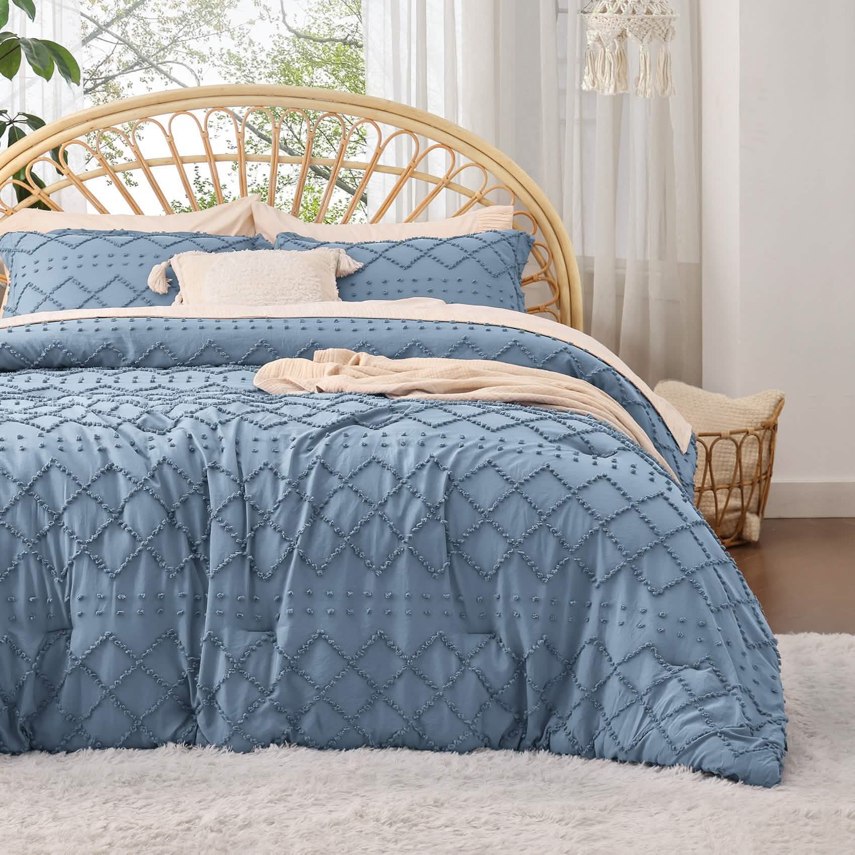 GentleSoft™ Tufted Embroidery Comforter Set